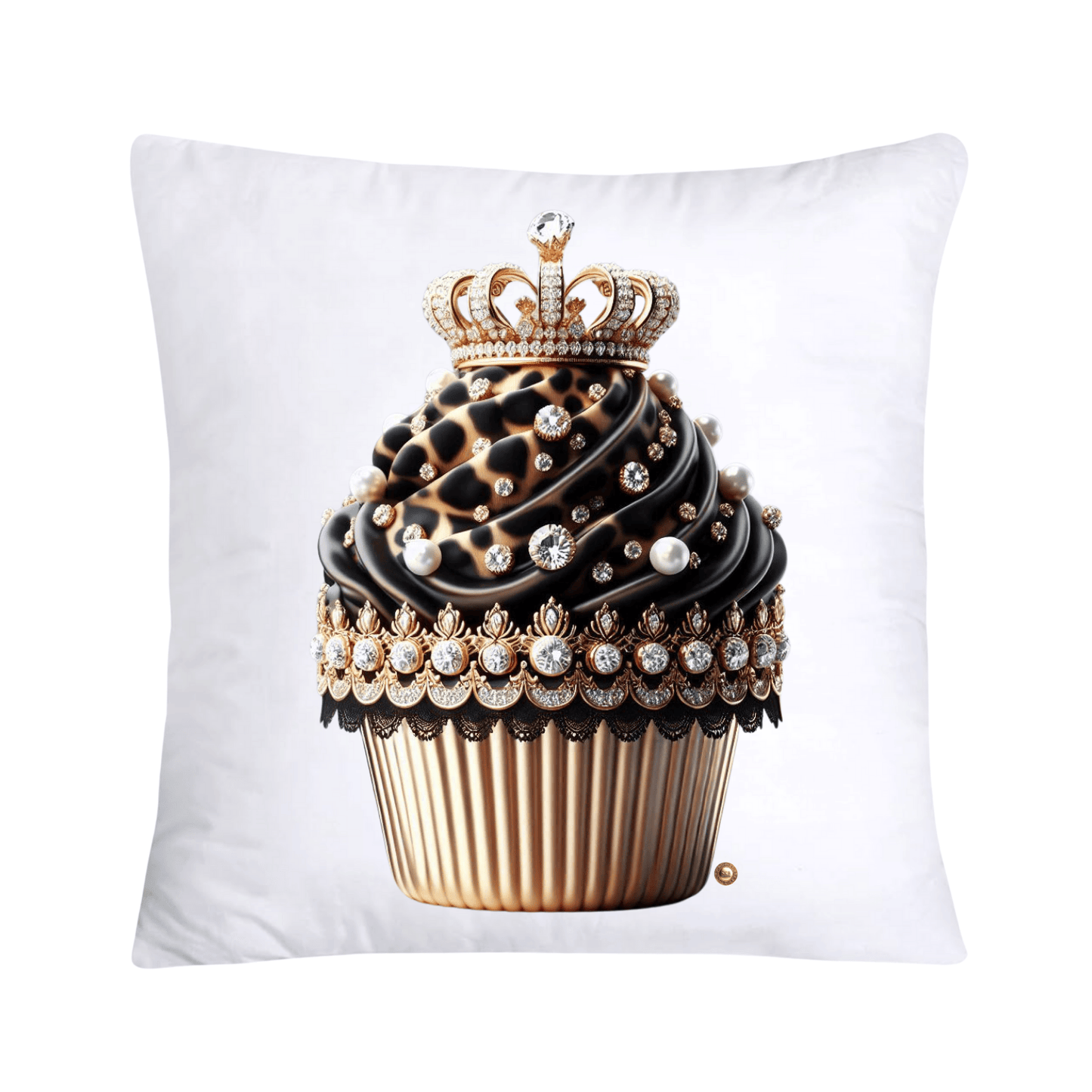 Royal and Wild Animal Print Cupcake Pillow Covers 18”X18”-3409