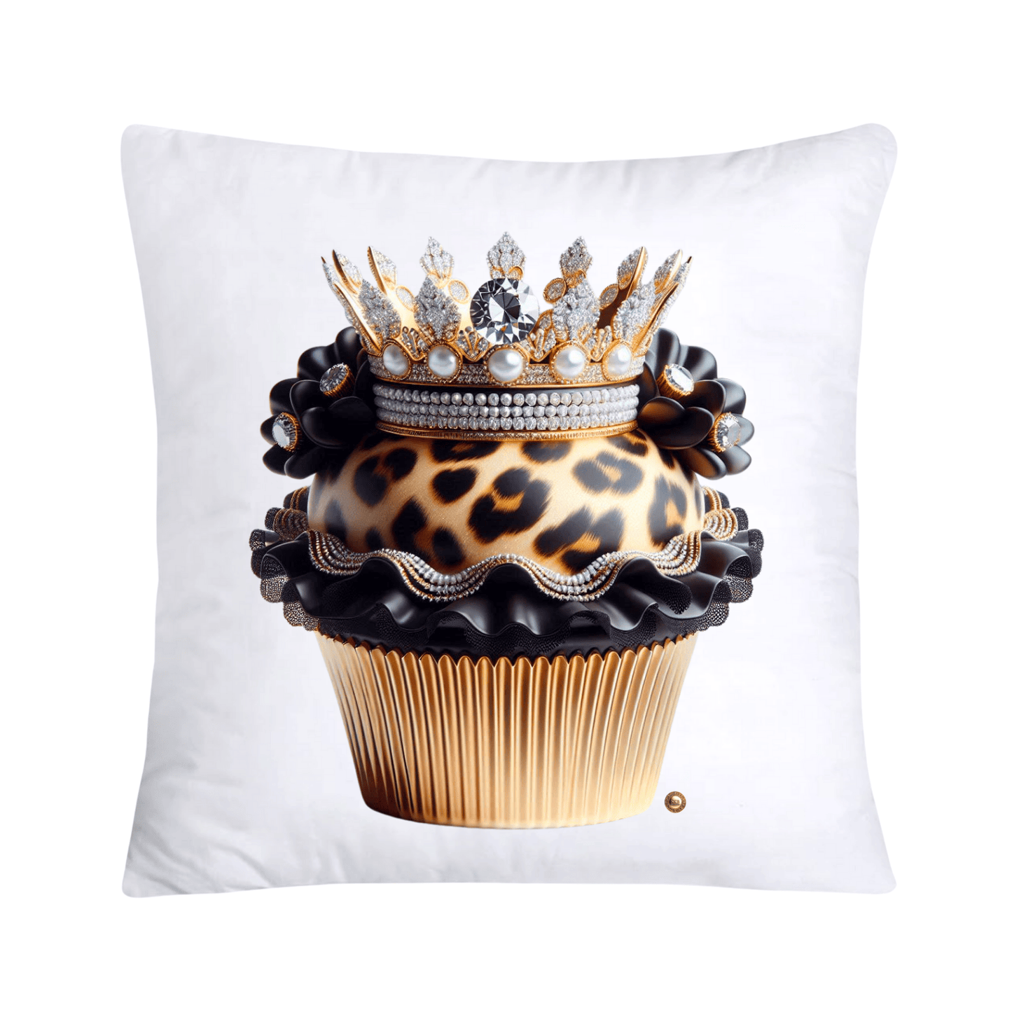 Royal and Wild Animal Print Cupcake Pillow Covers 18x18-3403