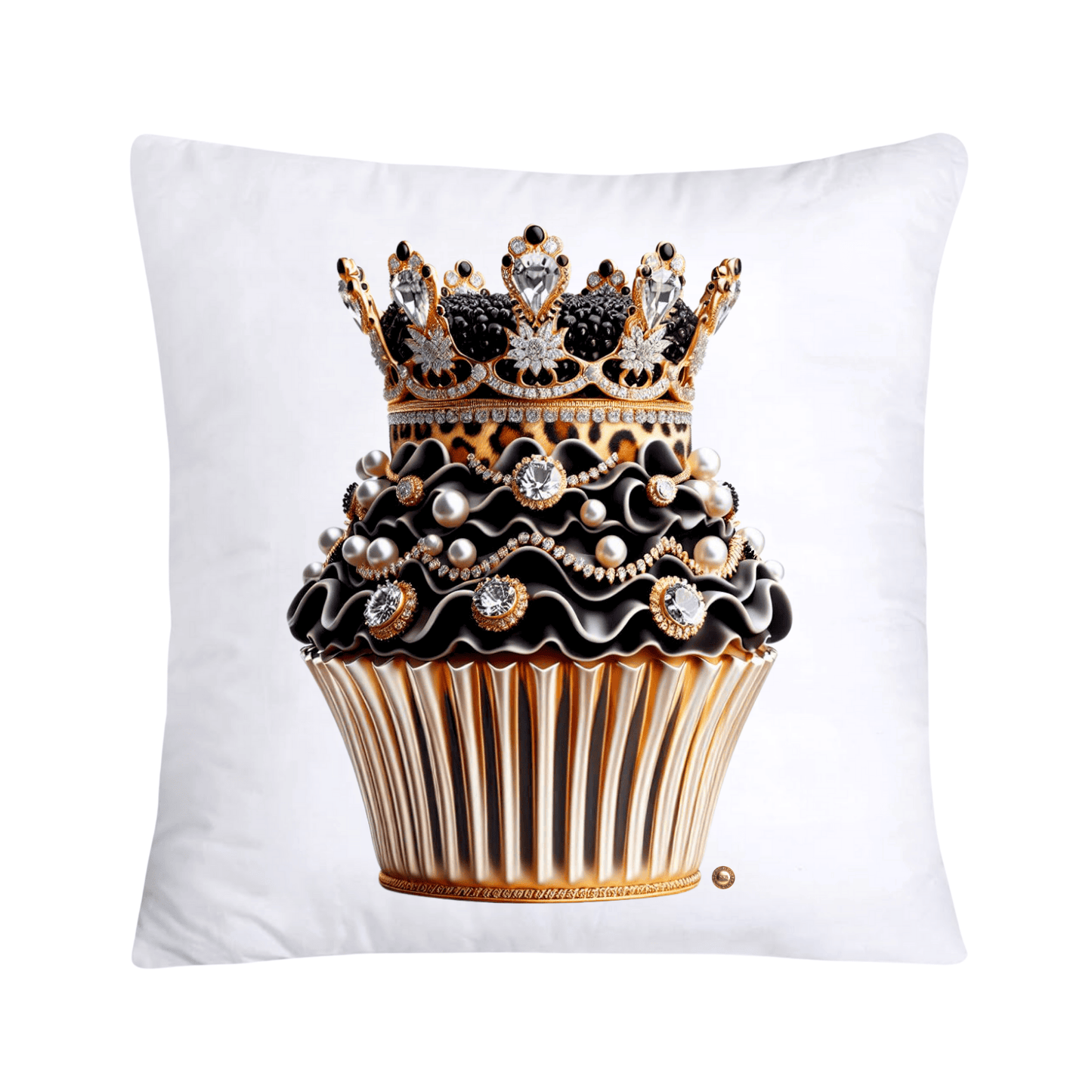 Royal and Wild Animal Print Cupcake Pillow Covers 18”X18”-3402