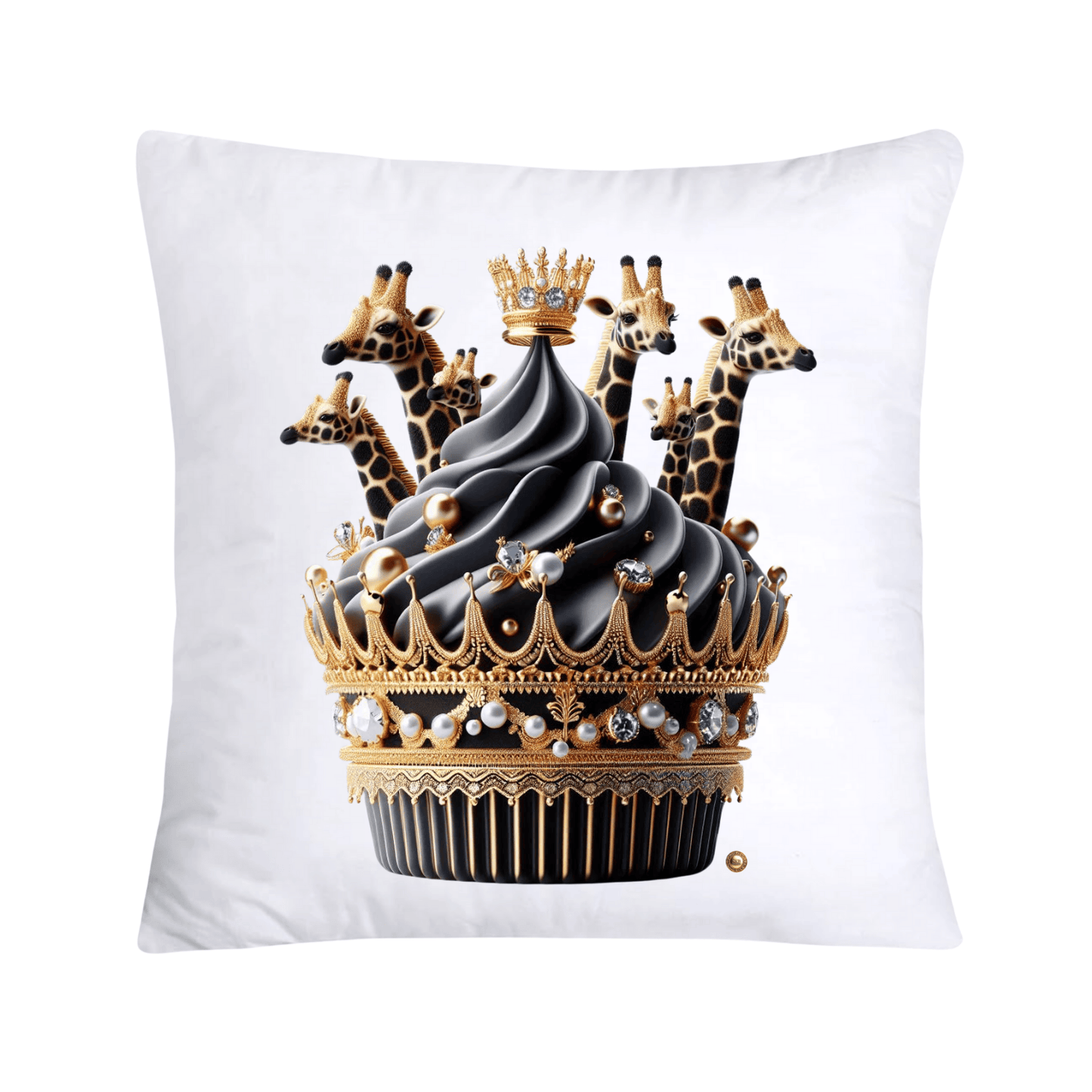 Royal and Wild Animal Print Cupcake Pillow Covers 18”X18”-3429