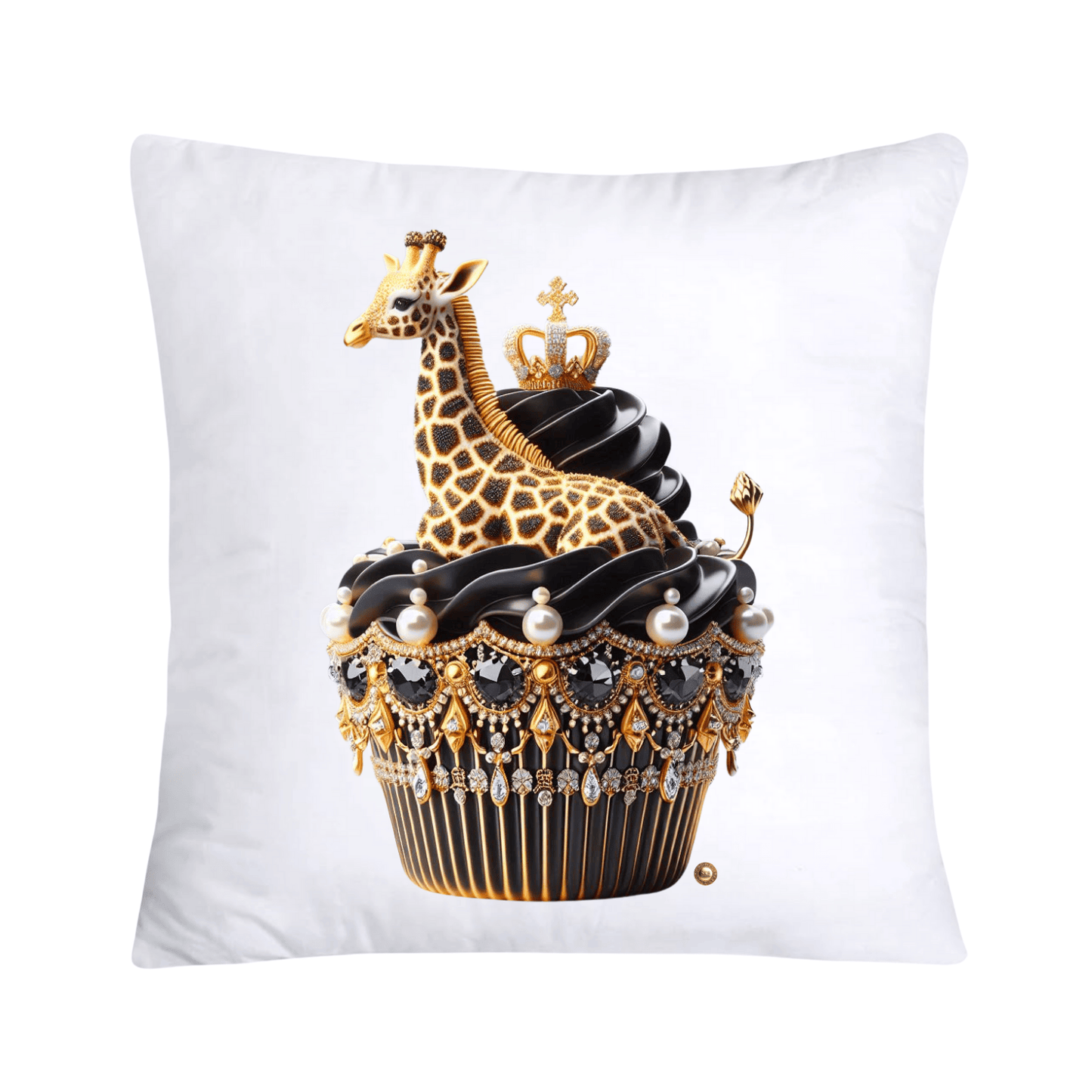 Royal and Wild Animal Print Cupcake Pillow Covers 18x18-3393