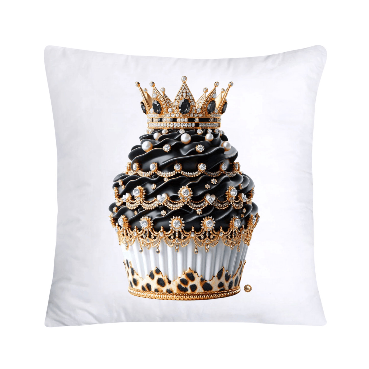 Royal and Wild Animal Print Cupcake Pillow Covers 18x18-3373