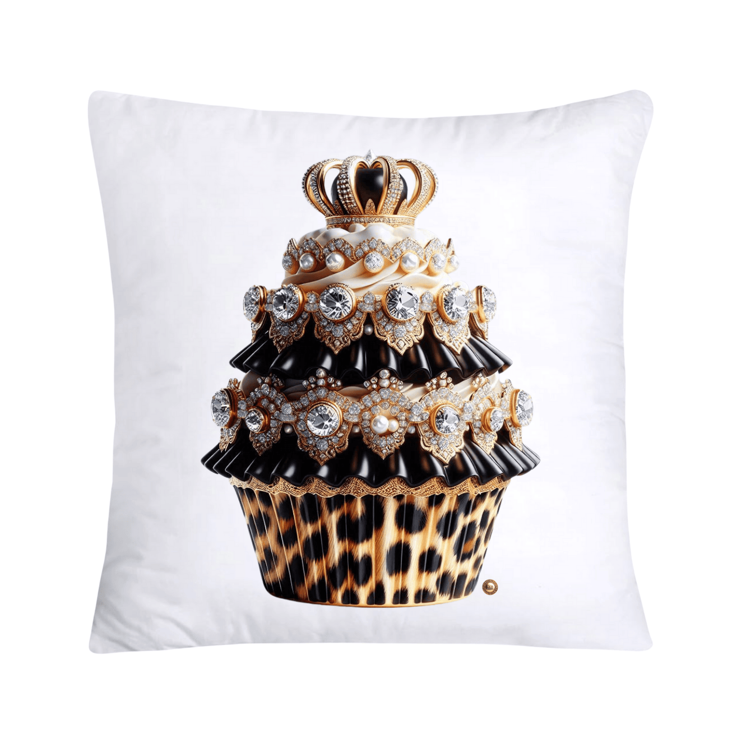 Royal and Wild Animal Print Cupcake Pillow Covers 18x18-3378