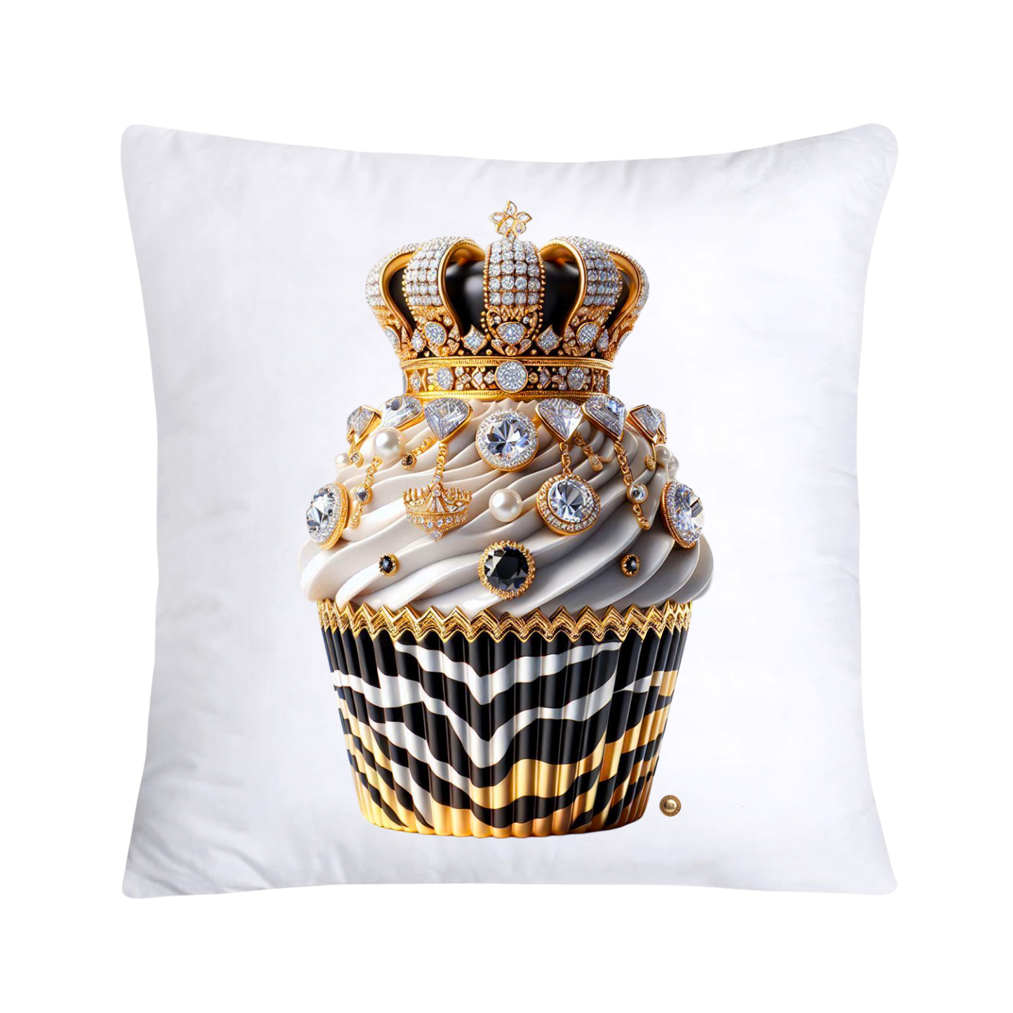 Royal and Wild Animal Print Cupcake Pillow Covers 18x18-3368