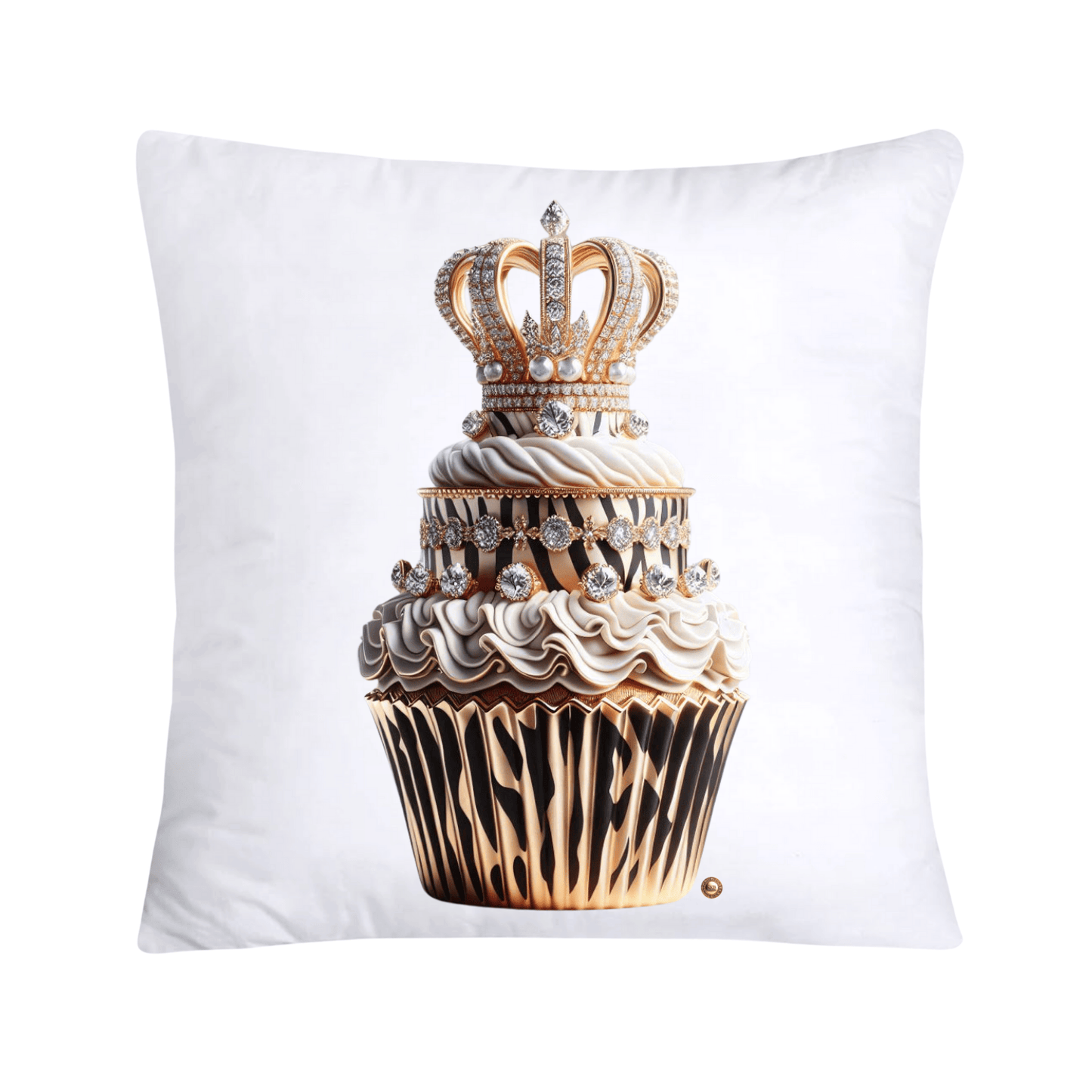 Royal and Wild Animal Print Cupcake Pillow Covers 18”X18”-3433