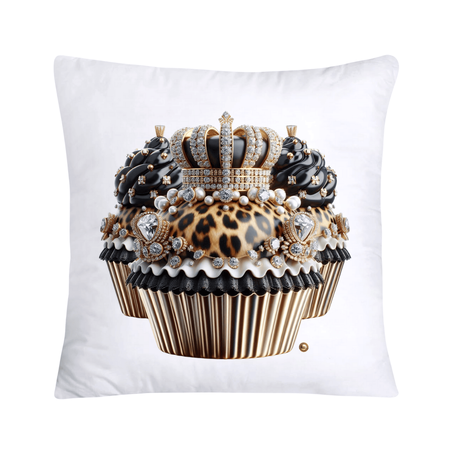 Royal and Wild Animal Print Cupcake Pillow Covers 18x18-3398