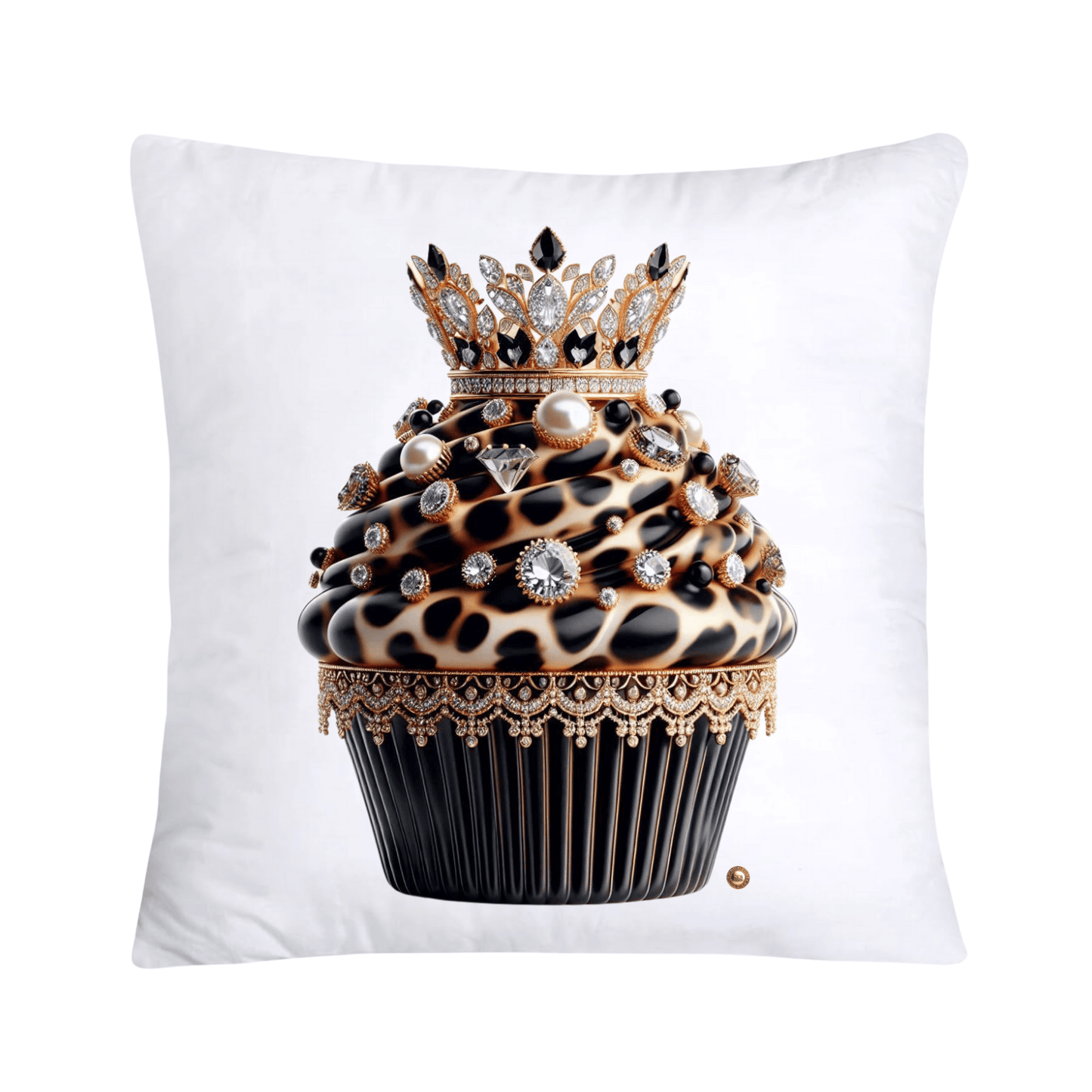 Royal and Wild Animal Print Cupcake Pillow Covers 18x18-3383