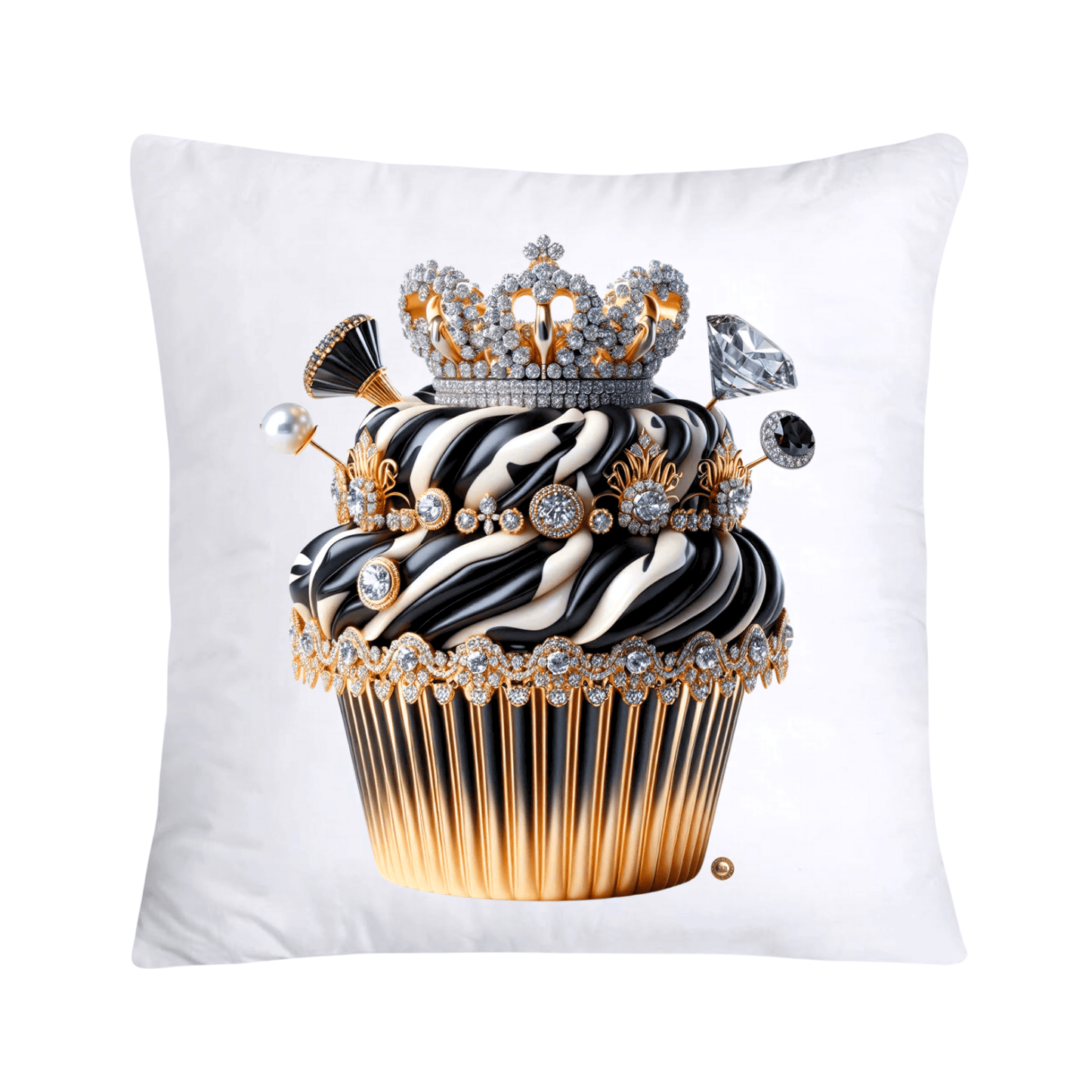 Royal and Wild Animal Print Cupcake Pillow Covers 18x18-3370