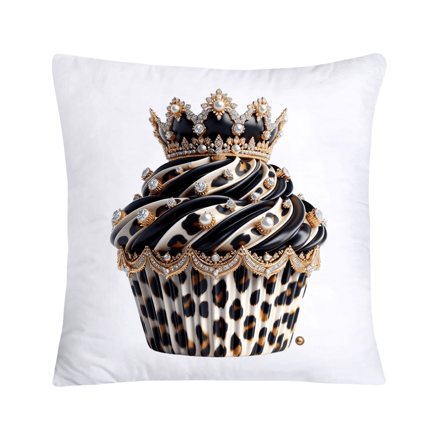 Royal and Wild Animal Print Cupcake Pillow Covers 18x18-3374