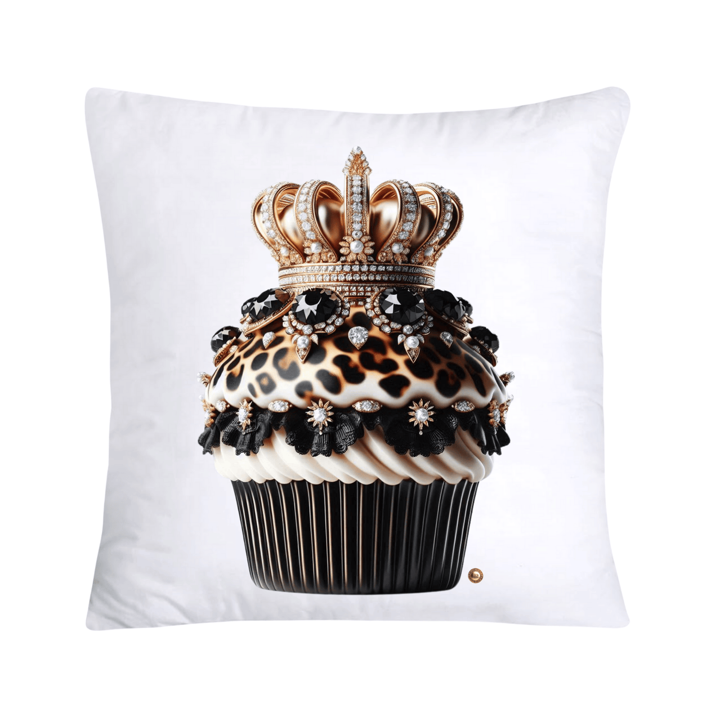 Royal and Wild Animal Print Cupcake Pillow Covers 18x18-3386
