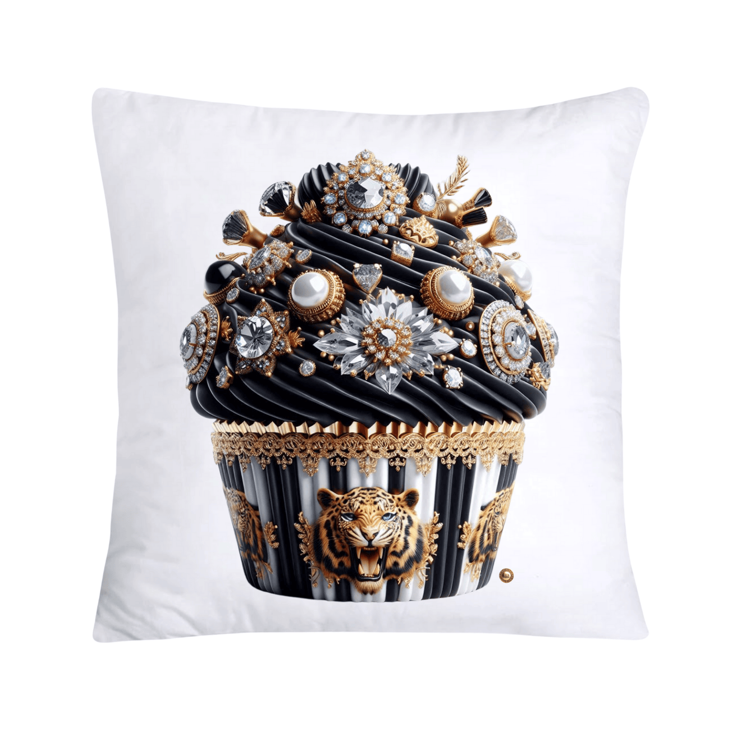 Royal and Wild Animal Print Cupcake Pillow Covers 18”X18”-3442