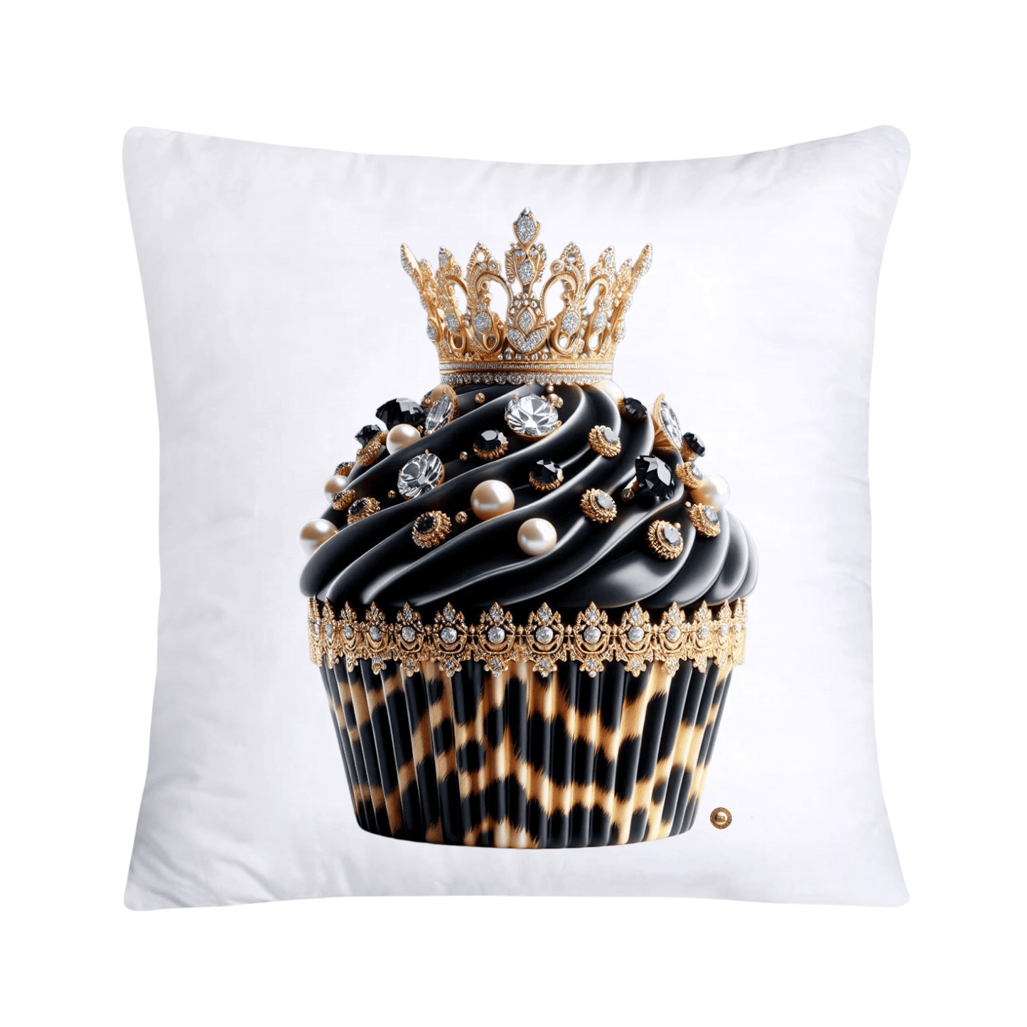 Royal and Wild Animal Print Cupcake Pillow Covers 18x18-3390
