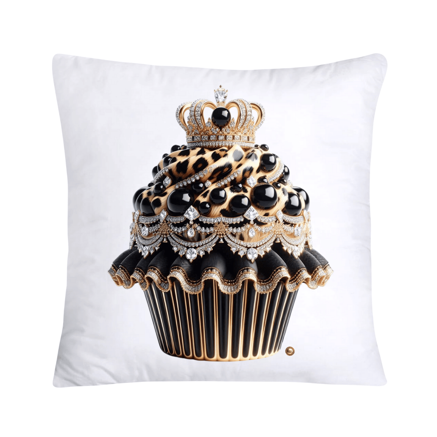 Royal and Wild Animal Print Cupcake Pillow Covers 18”X18”-3404