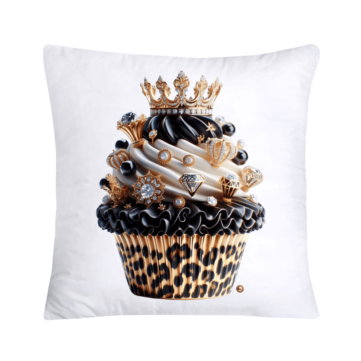 Royal and Wild Animal Print Cupcake Pillow Covers 18”X18”-3408
