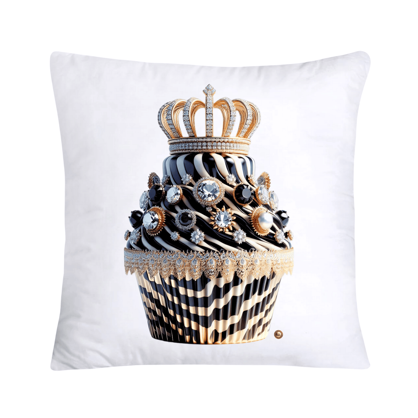 Royal and Wild Animal Print Cupcake Pillow Covers 18x18-3359