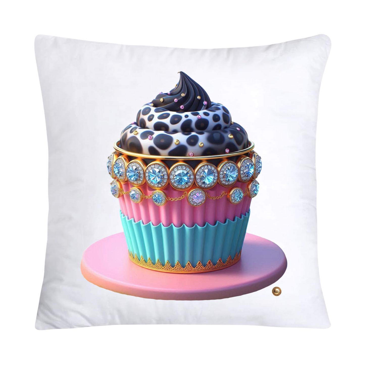 Wild Animal Print Cupcake Throw Pillow Covers 18x18-328