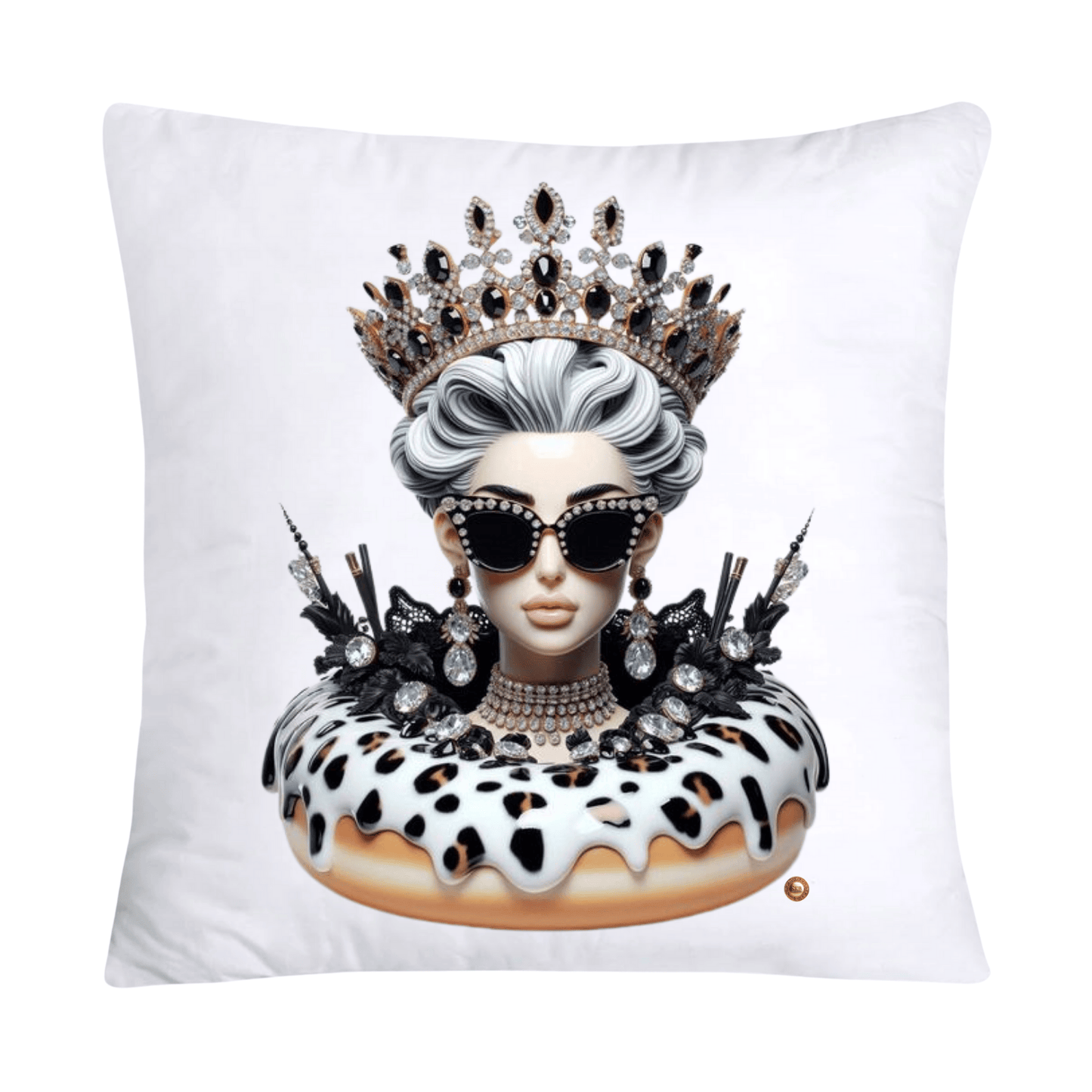 Wild Royal Animal Print Donut Pillow Covers-1955