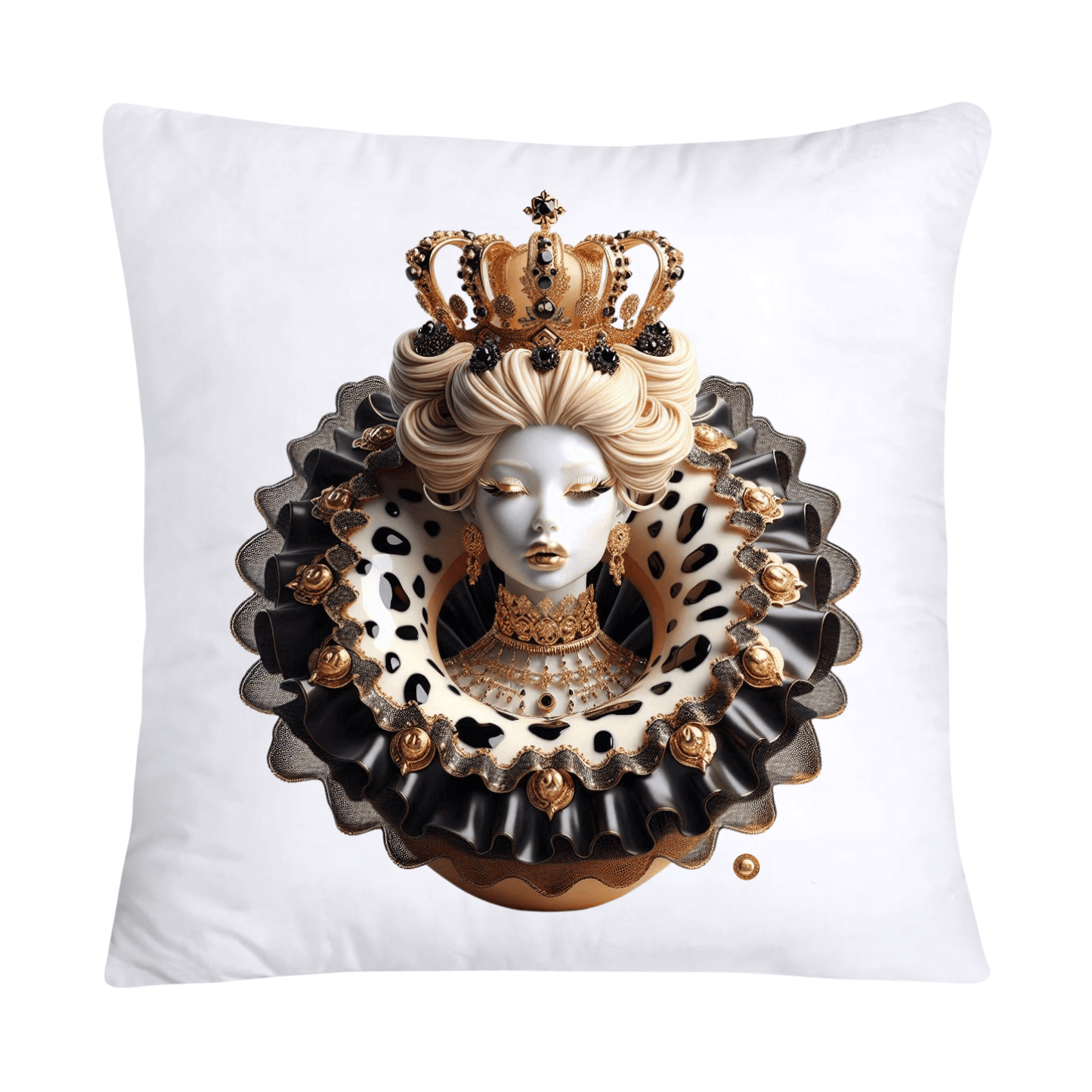 18x18 Wild Royal Animal Print Donut Pillow Covers-2008