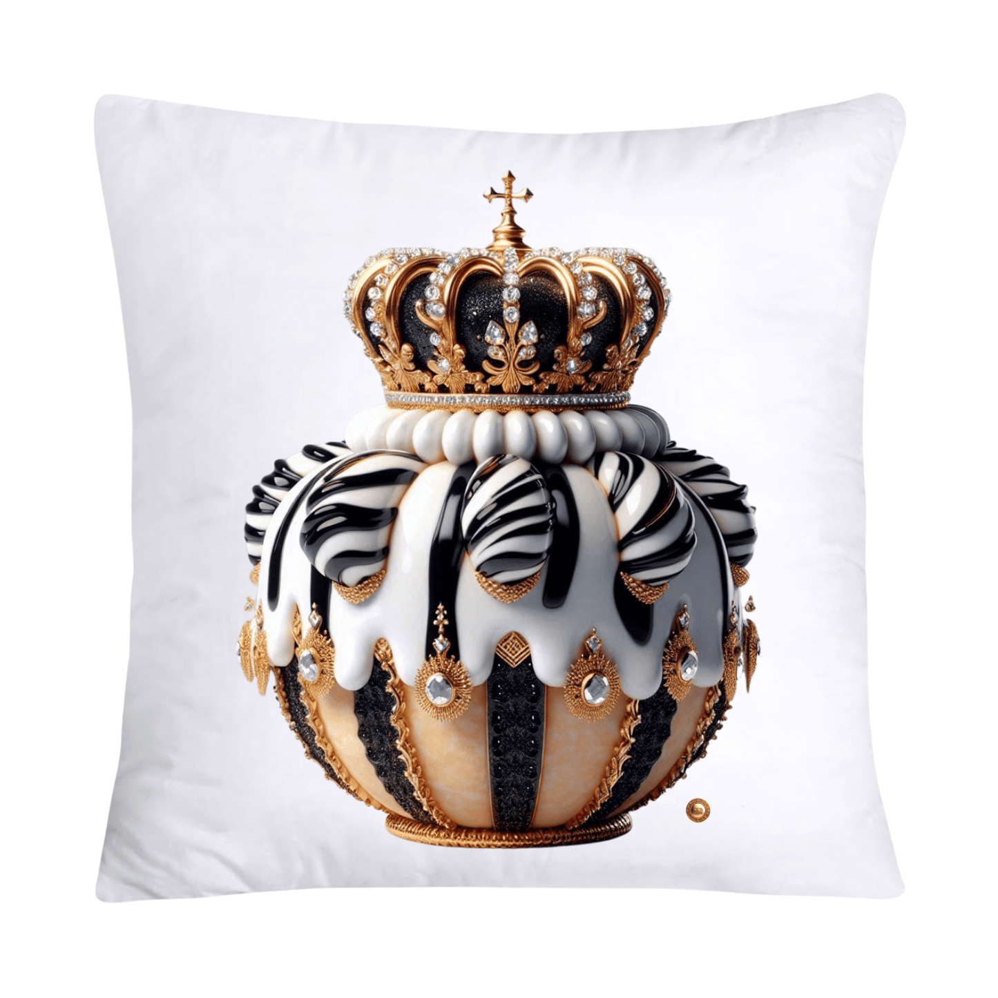 18x18 Wild Royal Animal Print Donut Pillow Covers-2013