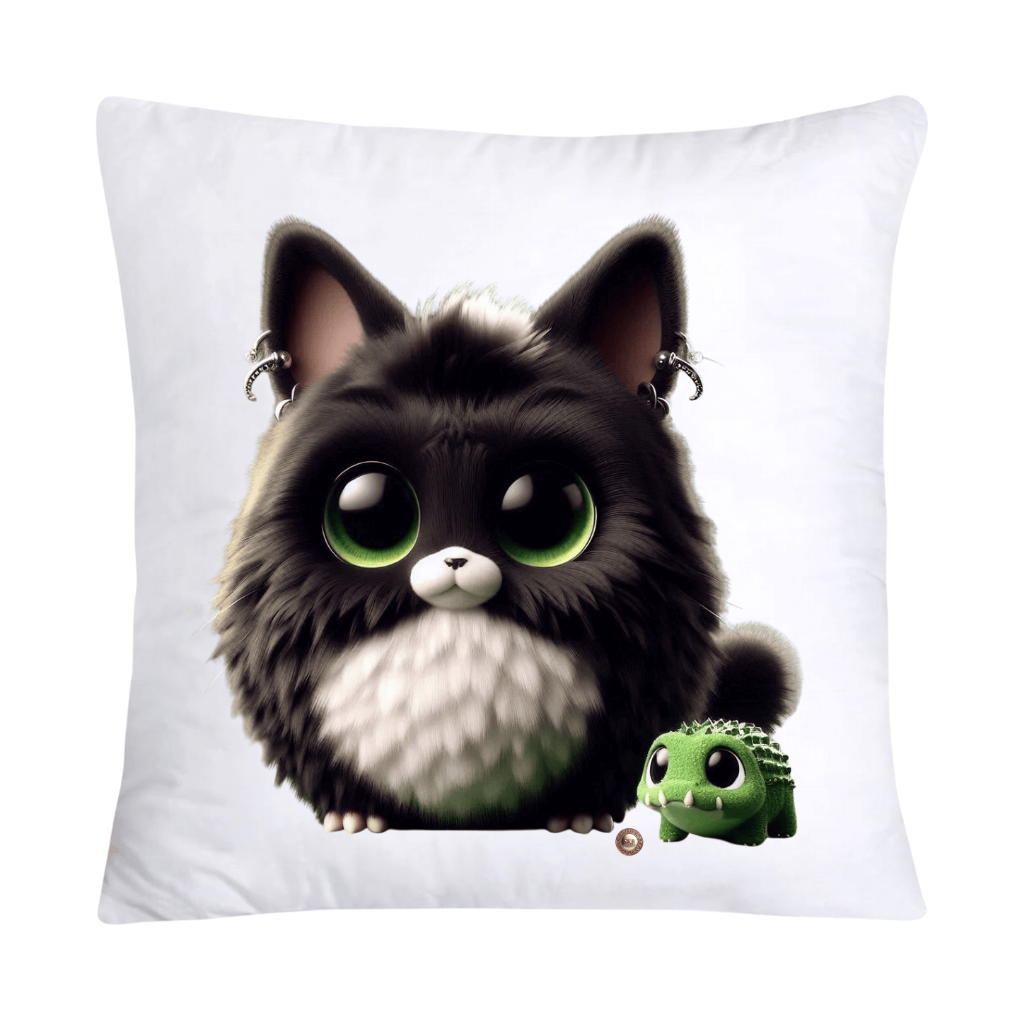Furry Cajun Swamp Monster and His Pet Gator Pillow Covers-689