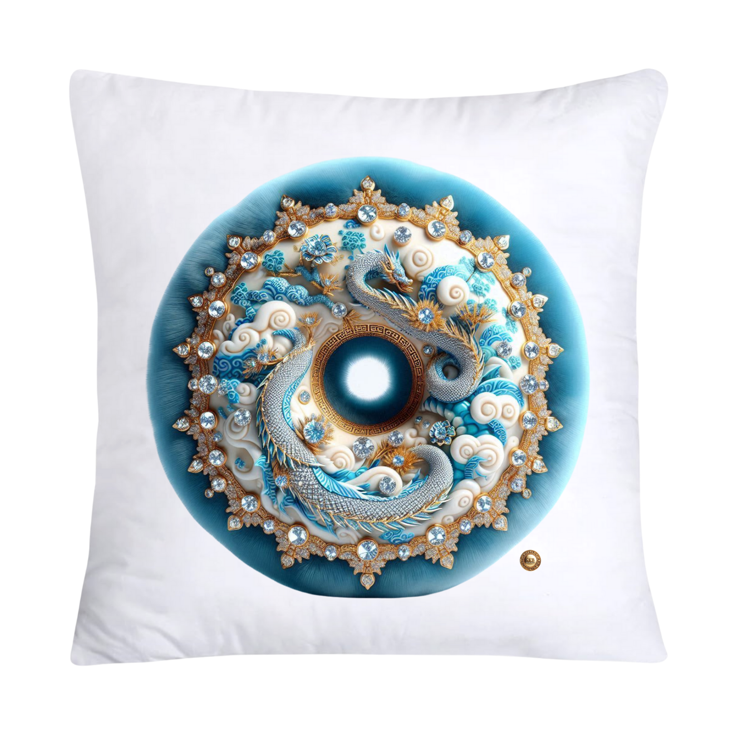 Blue Willow Whimsical Donut Throw Pillow Covers 18X18-2213