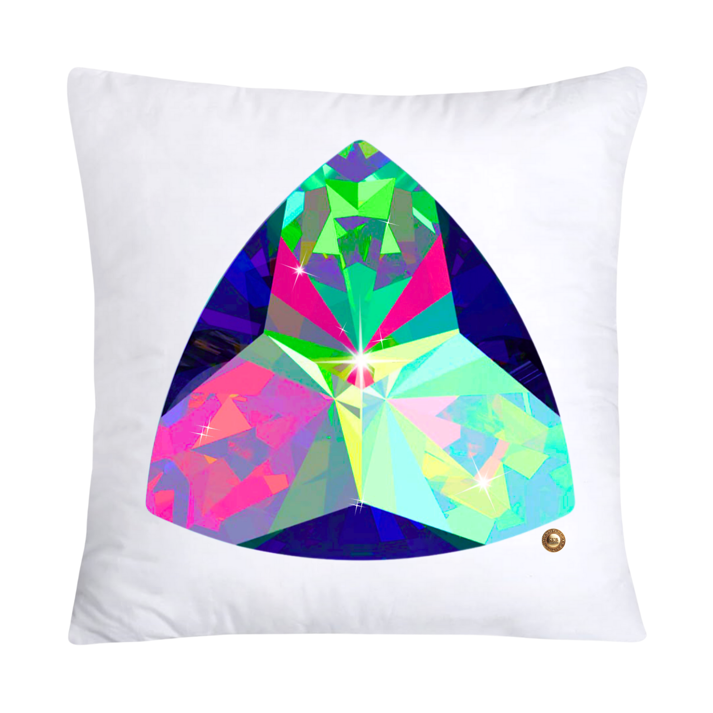 Sparkling Diamonds and Gemstone Pillow Covers 18x18-2139