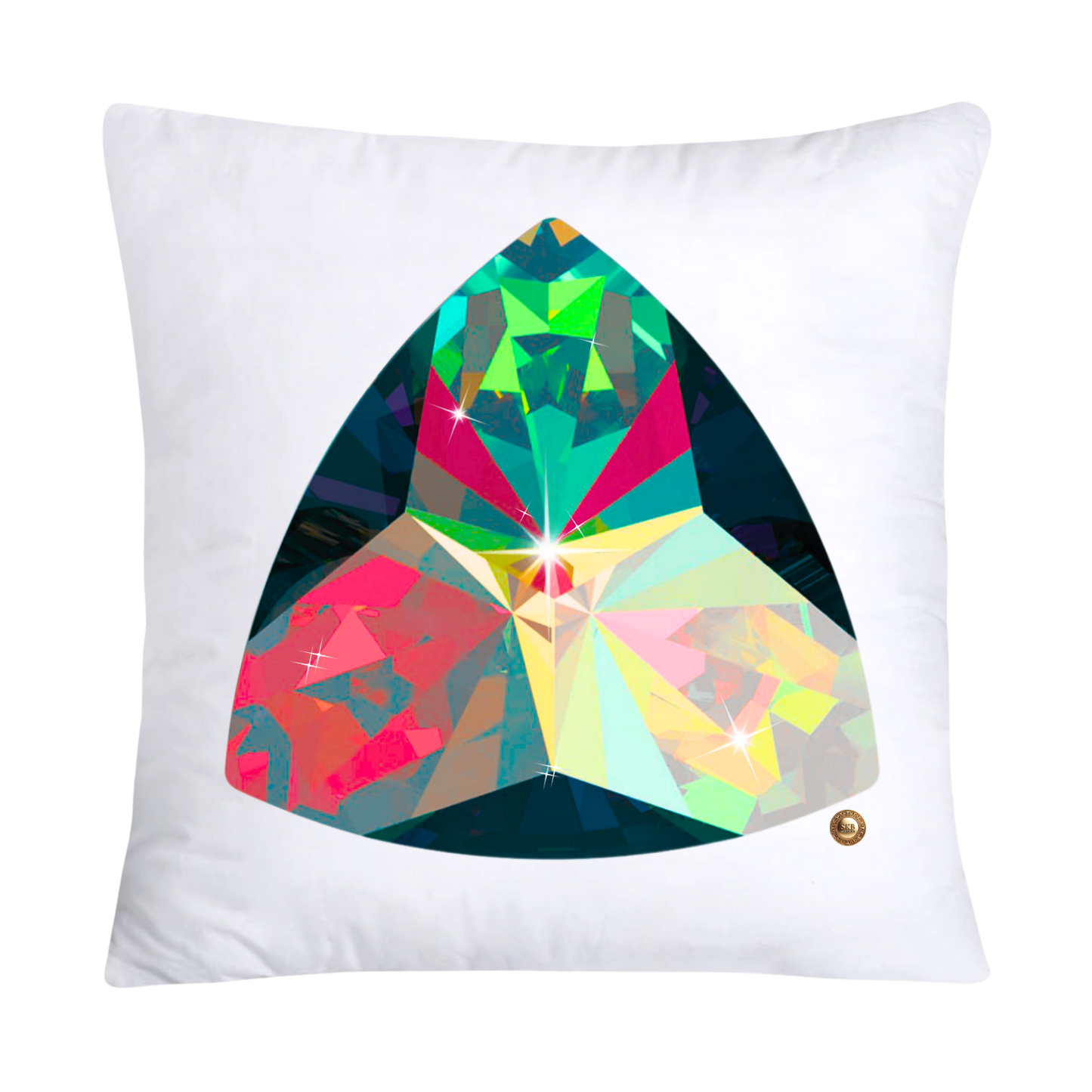 Sparkling Diamonds and Gemstone Pillow Covers 18x18-2134