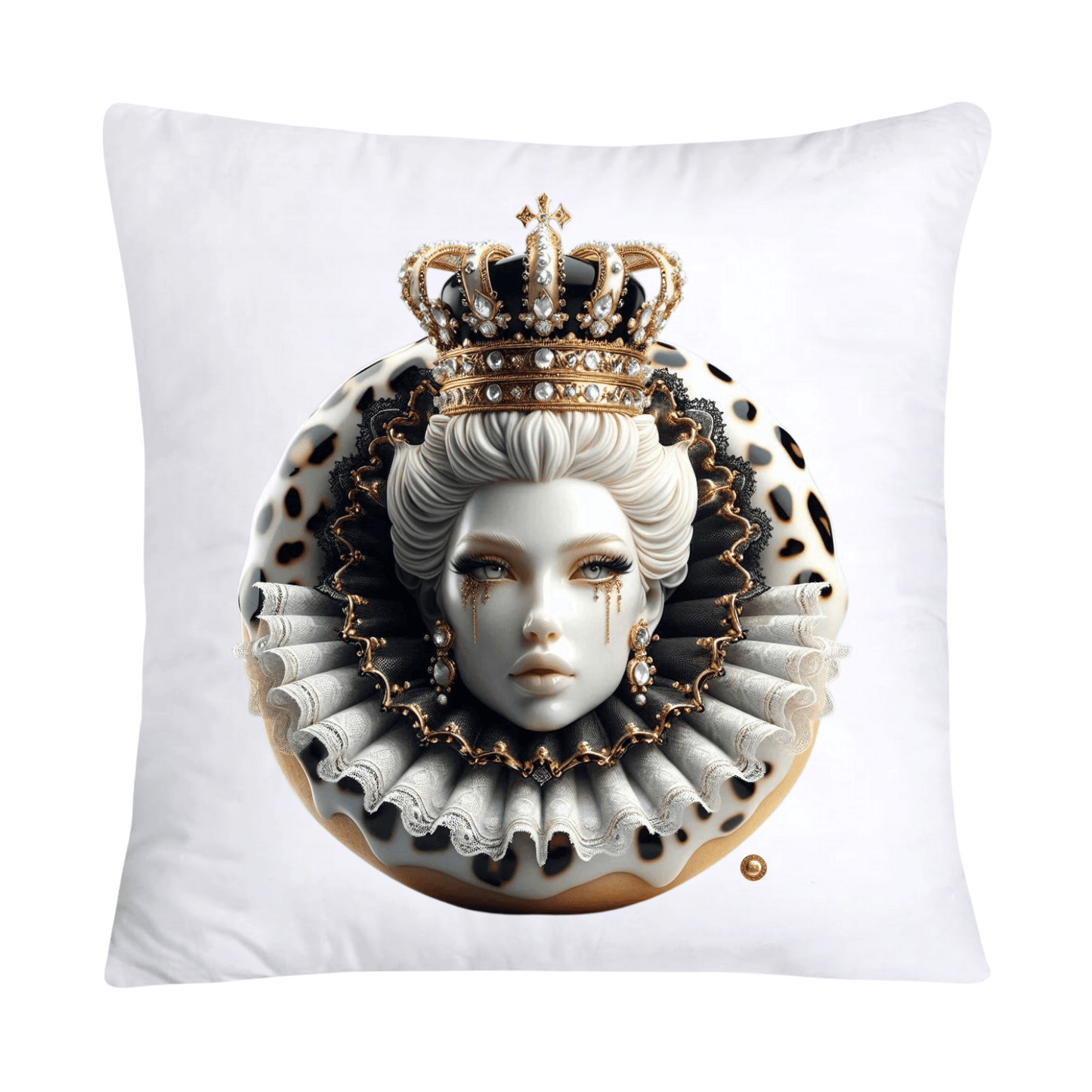 18x18 Wild Royal Animal Print Donut Pillow Covers-2014