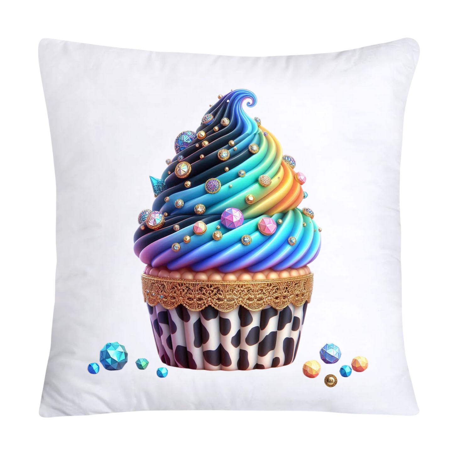 Wild Animal Print Cupcake Throw Pillow Covers 18X18-3725