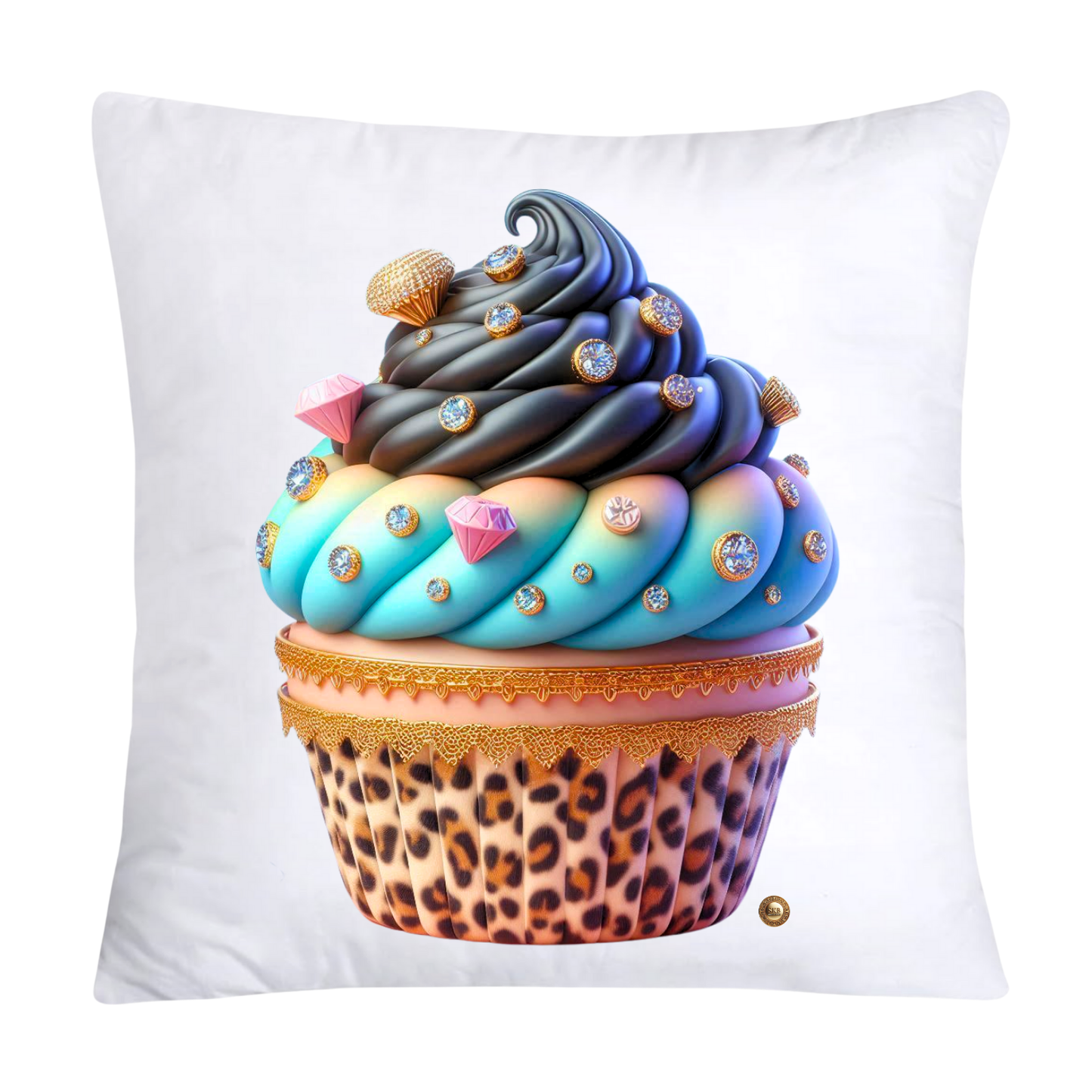Wild Animal Print Cupcake Throw Pillow Covers 18X18-3747