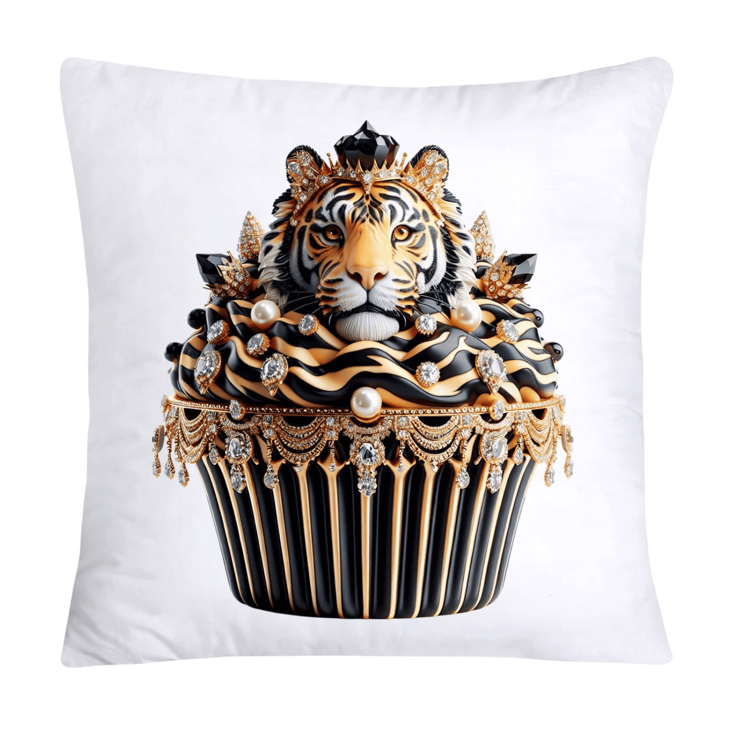 Royal and Wild Animal Print Cupcake Pillow Covers 18x18-360