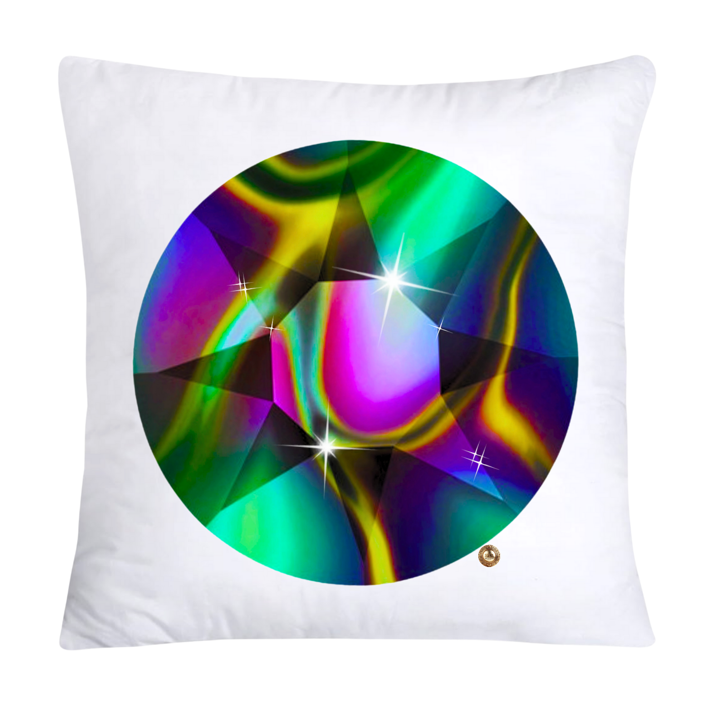 Sparkling Diamonds and Gemstone Pillow Covers 18x18-2671