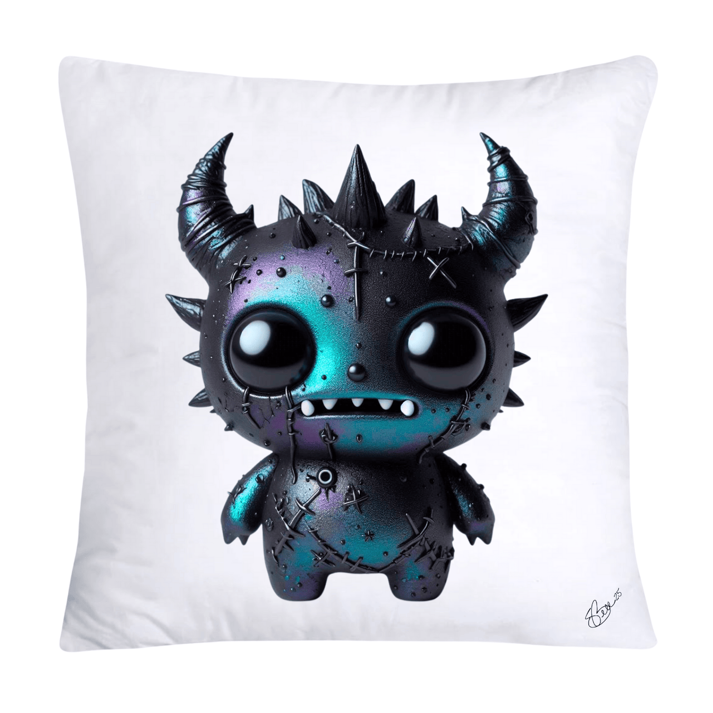 Monster-Botched Babies “HORNED BOGGER” - Monster Pillow Covers - 2887