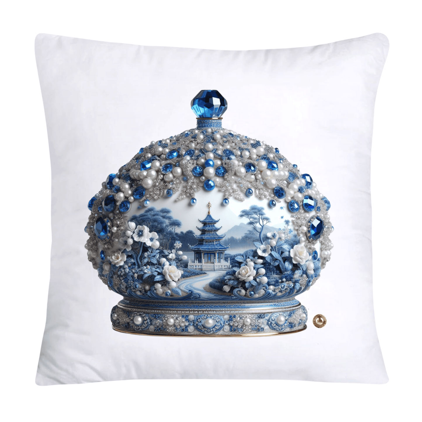 Blue and White Willow Ginger Jar 18x18 Pillow Covers-5259