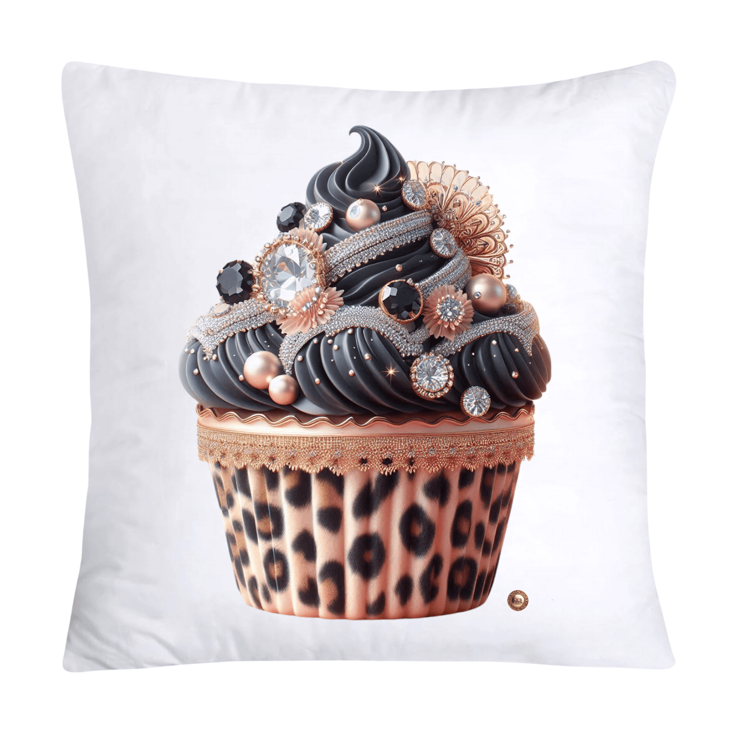 Wild Animal Print Cupcake Throw Pillow Covers 18X18-3724