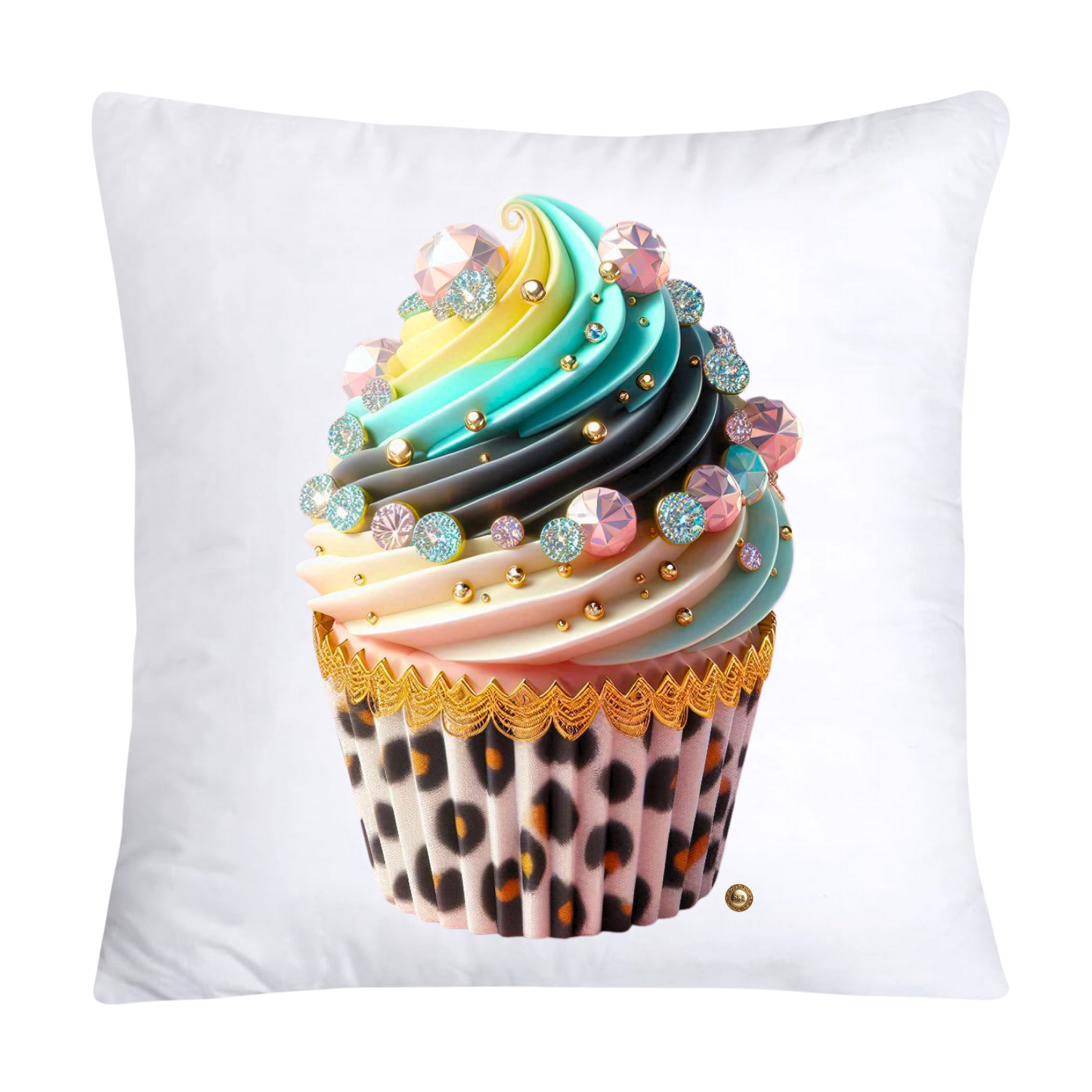 Wild Animal Print Cupcake Throw Pillow Covers 18X18-3721