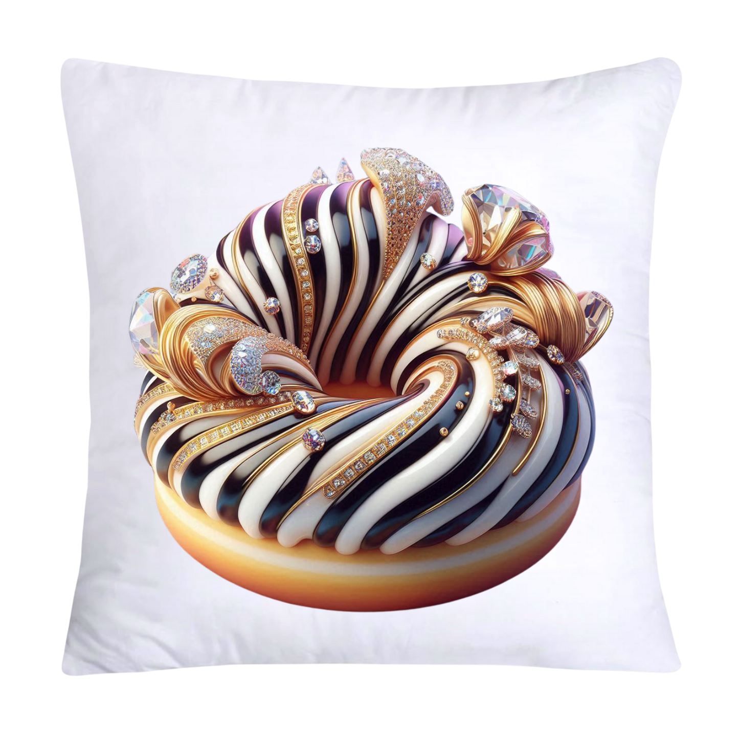 Wild Animal Print Donut Throw Pillow Covers 18x18-826