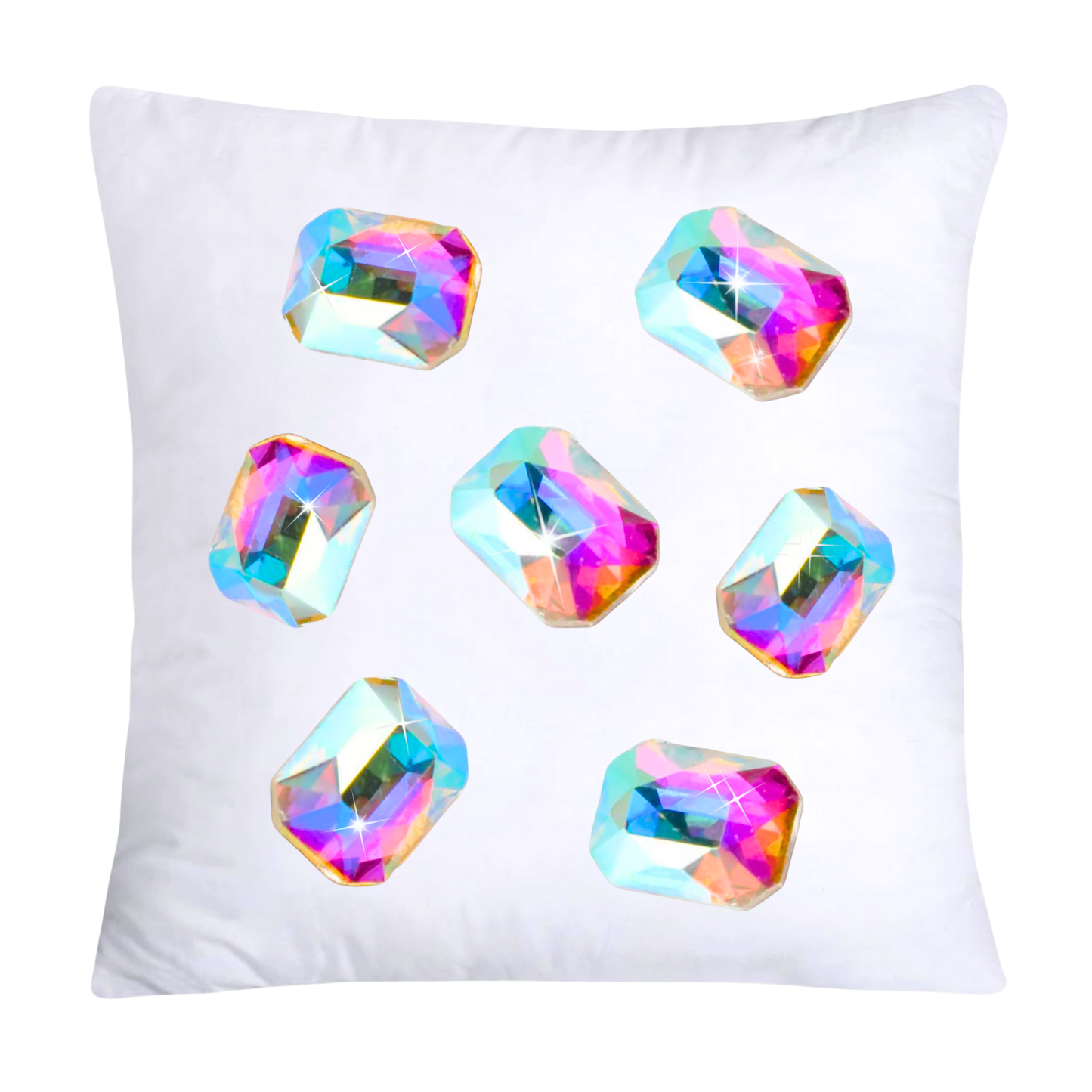 Sparkling Diamonds and Gemstone Pillow Covers-3698