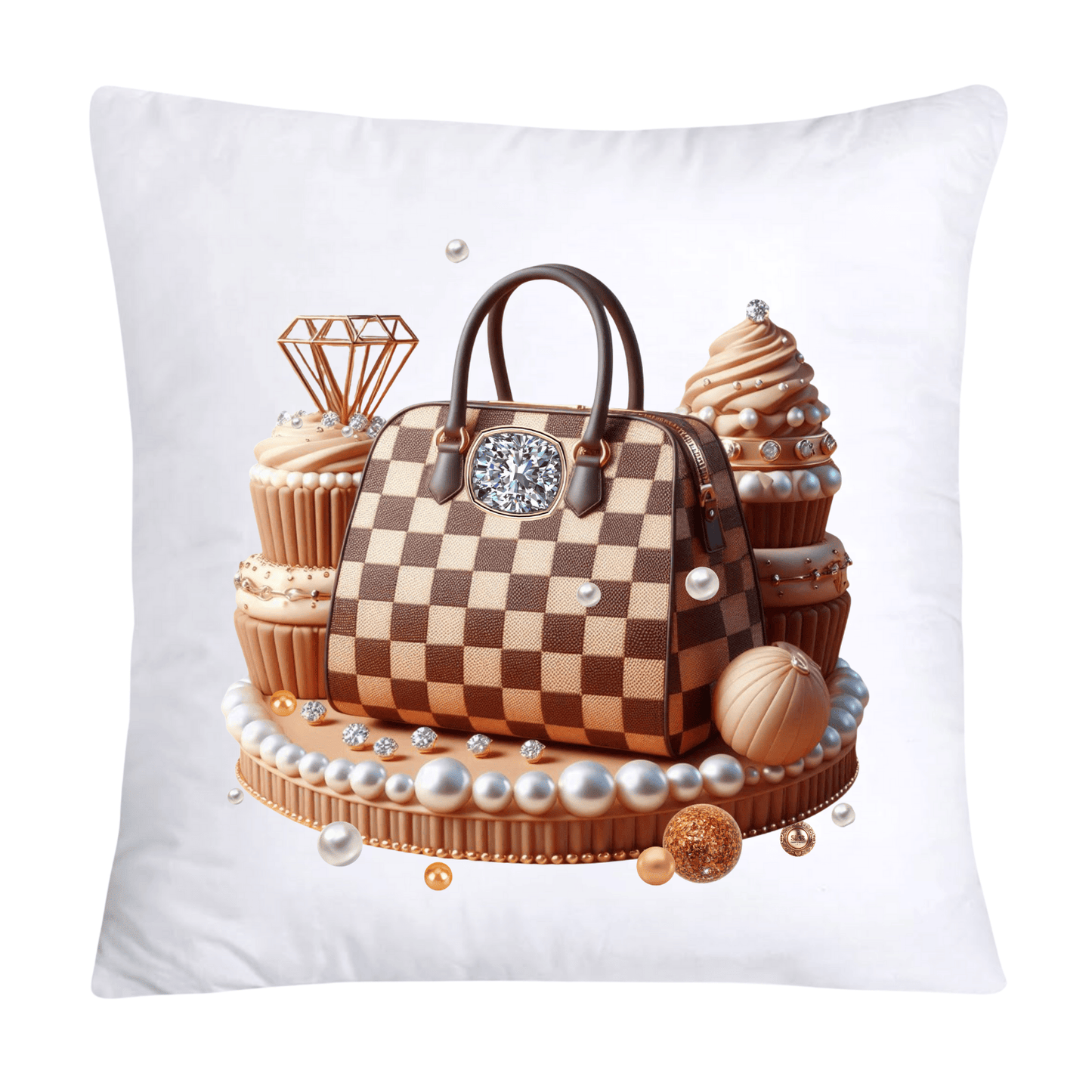 18x18 Pastel Cupcakes Donuts and Candy Pillow Covers-1129