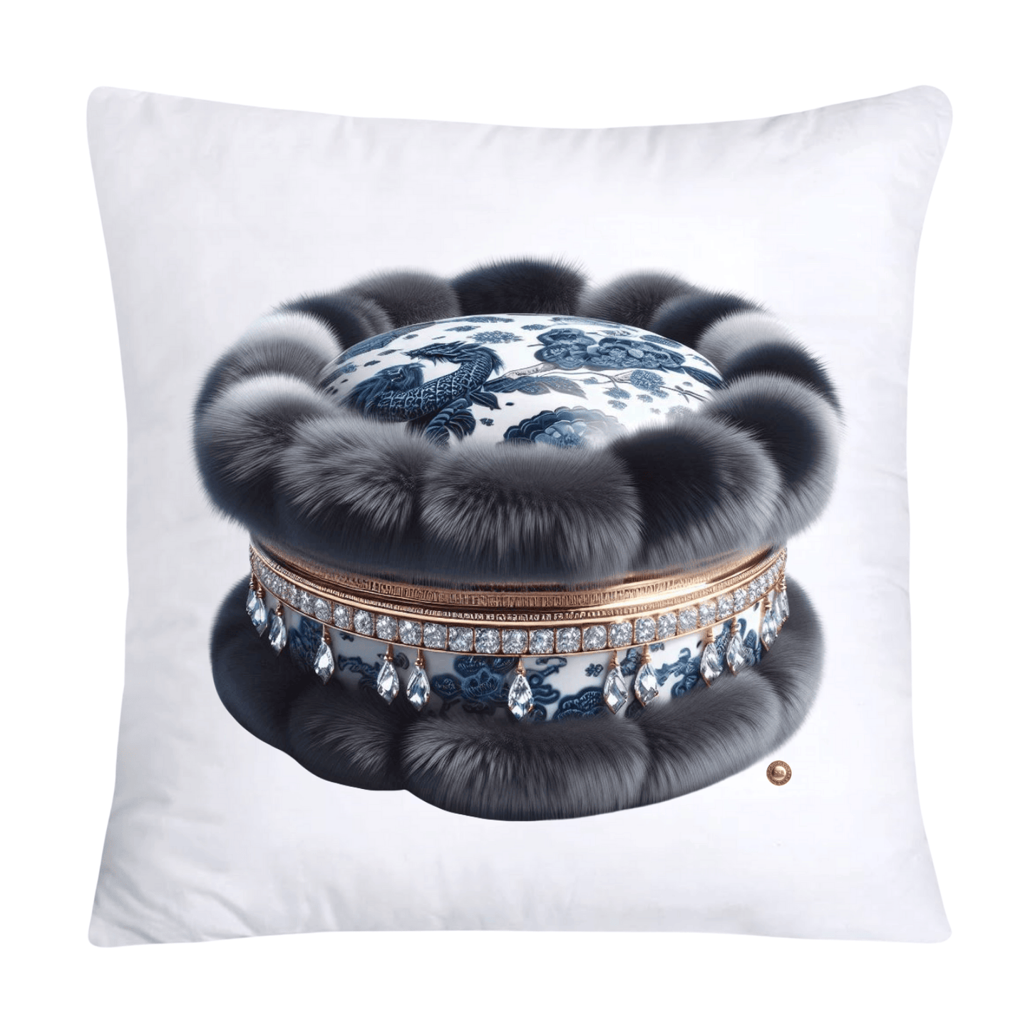 Blue Willow 18x18 Adorable Macaroon Throw Pillow Covers-1858