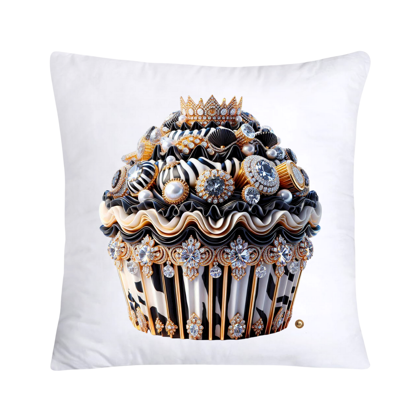 Royal and Wild Animal Print Cupcake Pillow Covers 18x18-3349