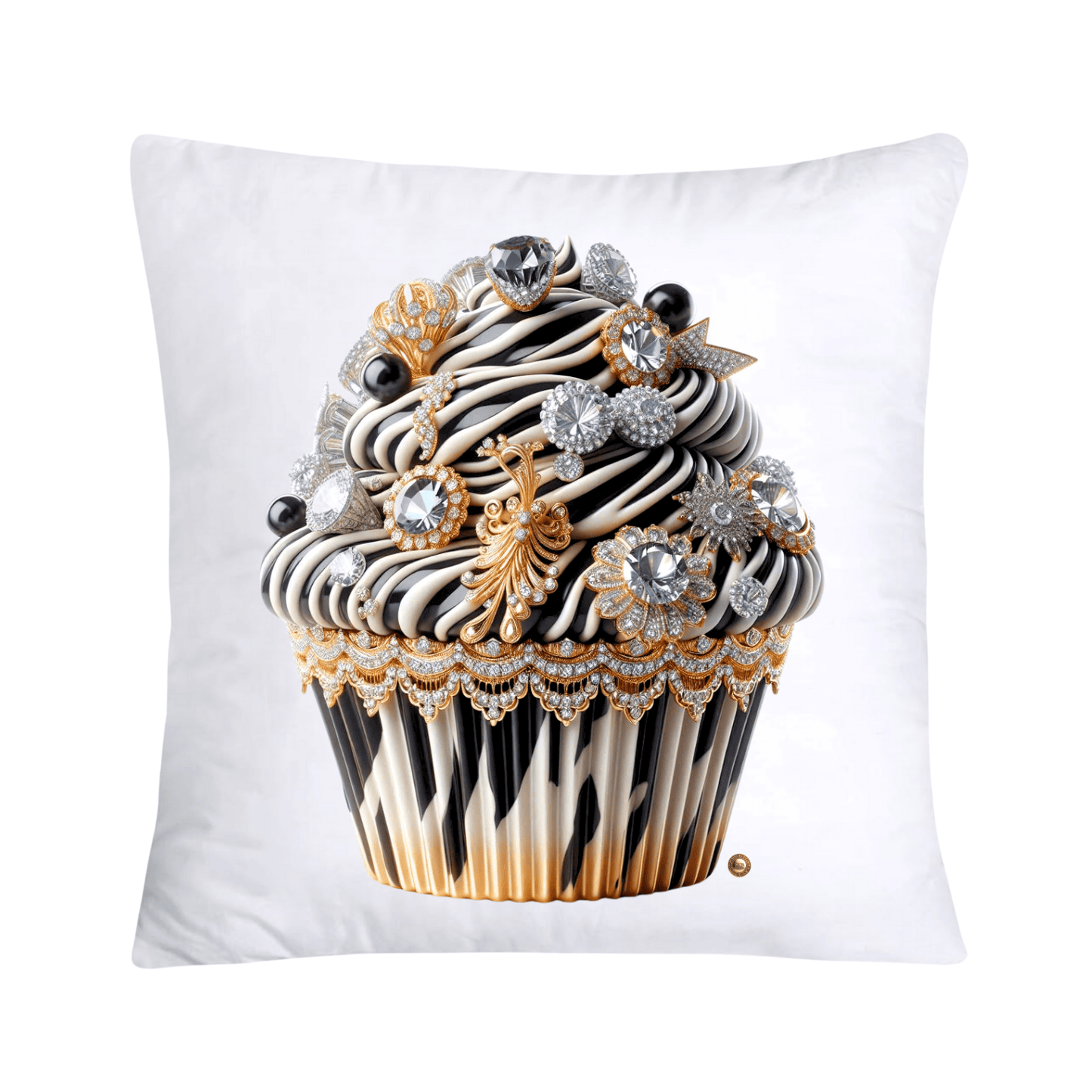 Royal and Wild Animal Print Cupcake Pillow Covers 18x18-3348