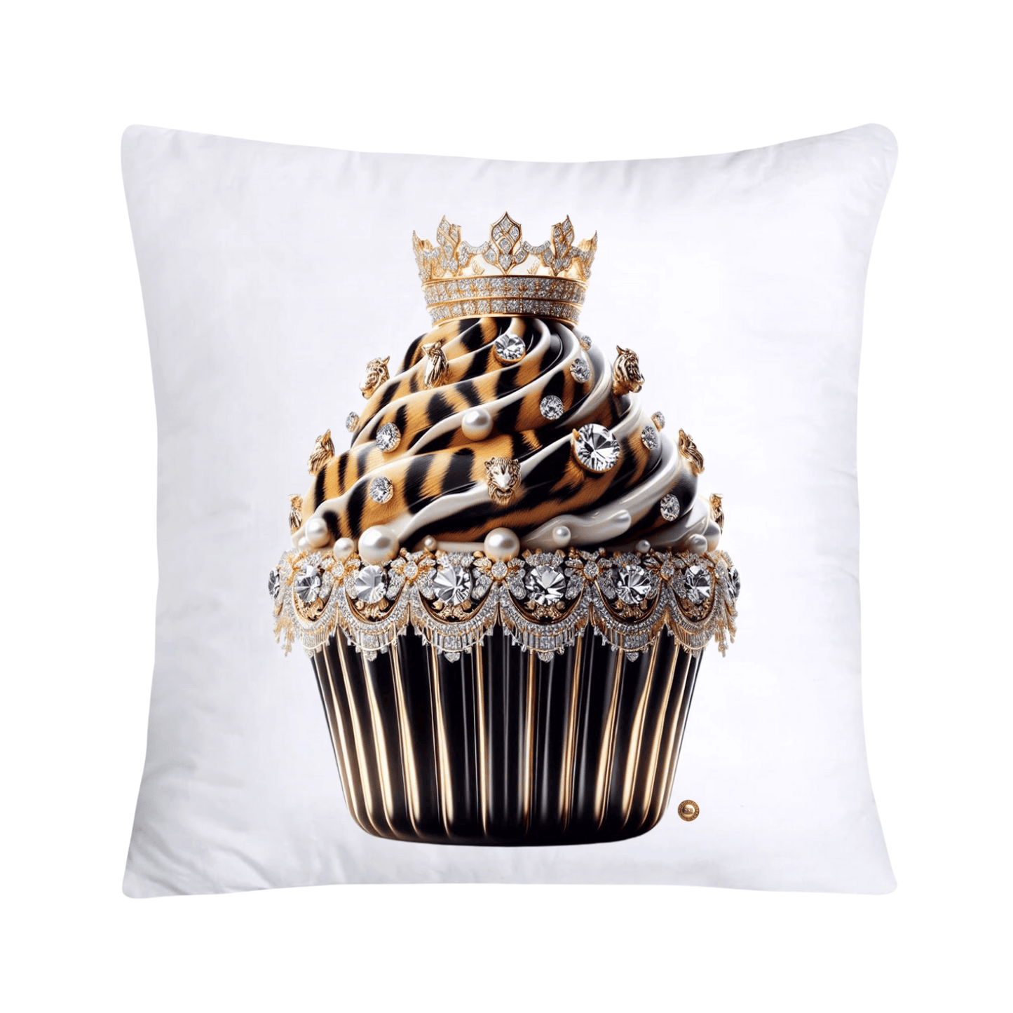 Royal and Wild Animal Print Cupcake Pillow Covers 18x18-3343