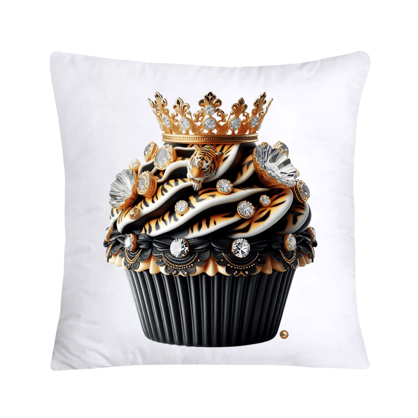 Royal and Wild Animal Print Cupcake Pillow Covers 18x18-3344