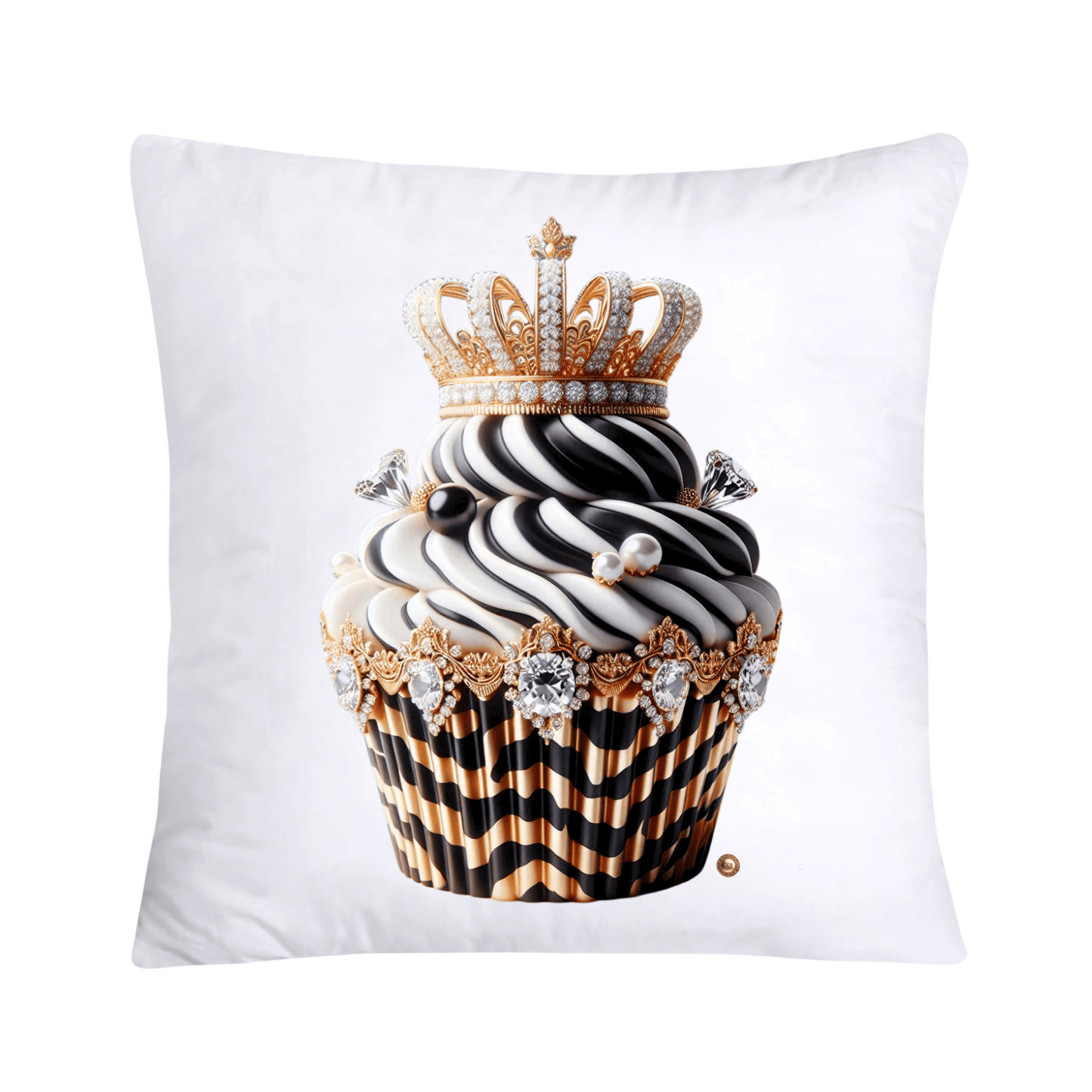 Royal and Wild Animal Print Cupcake Pillow Covers 18x18-3352