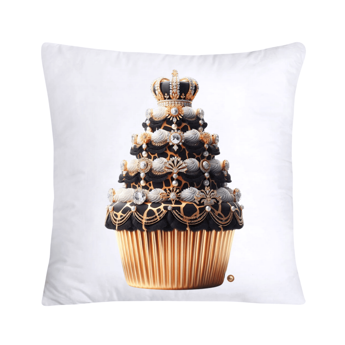 Royal and Wild Animal Print Cupcake Pillow Covers 18x18-3339