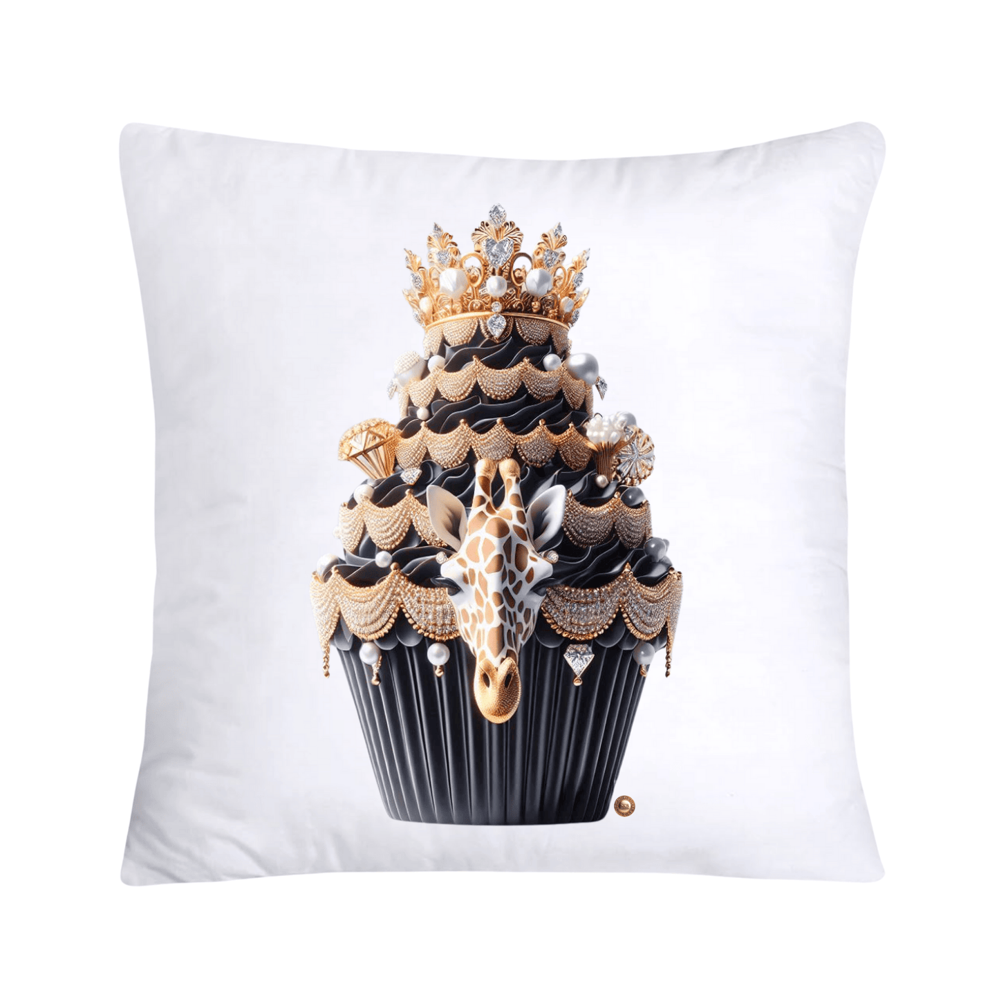 Royal and Wild Animal Print Cupcake Pillow Covers 18x18-3312