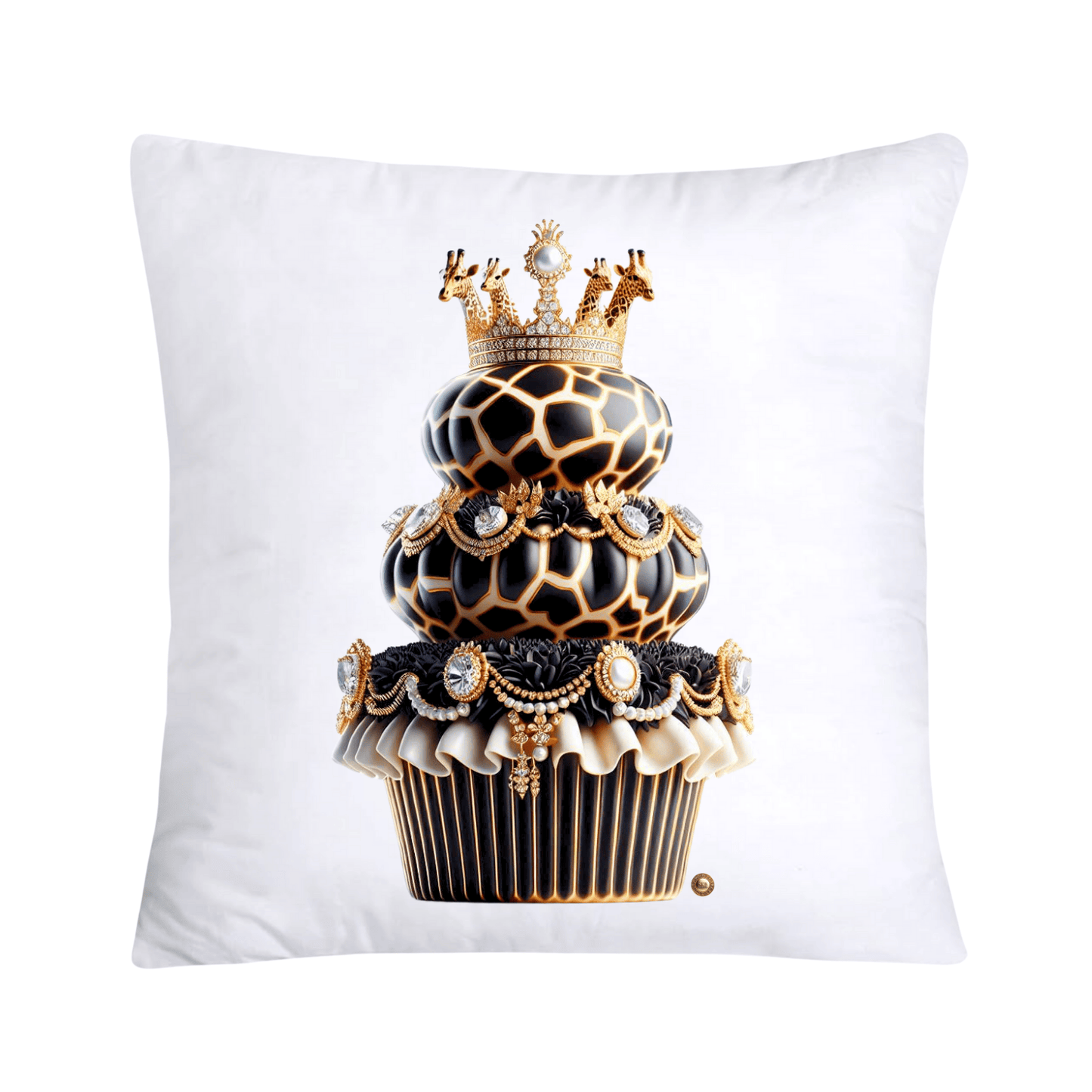 Royal and Wild Animal Print Cupcake Pillow Covers 18x18-3320