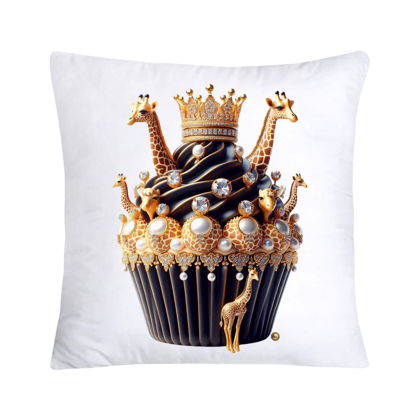 Royal and Wild Animal Print Cupcake Pillow Covers 18x18-3314