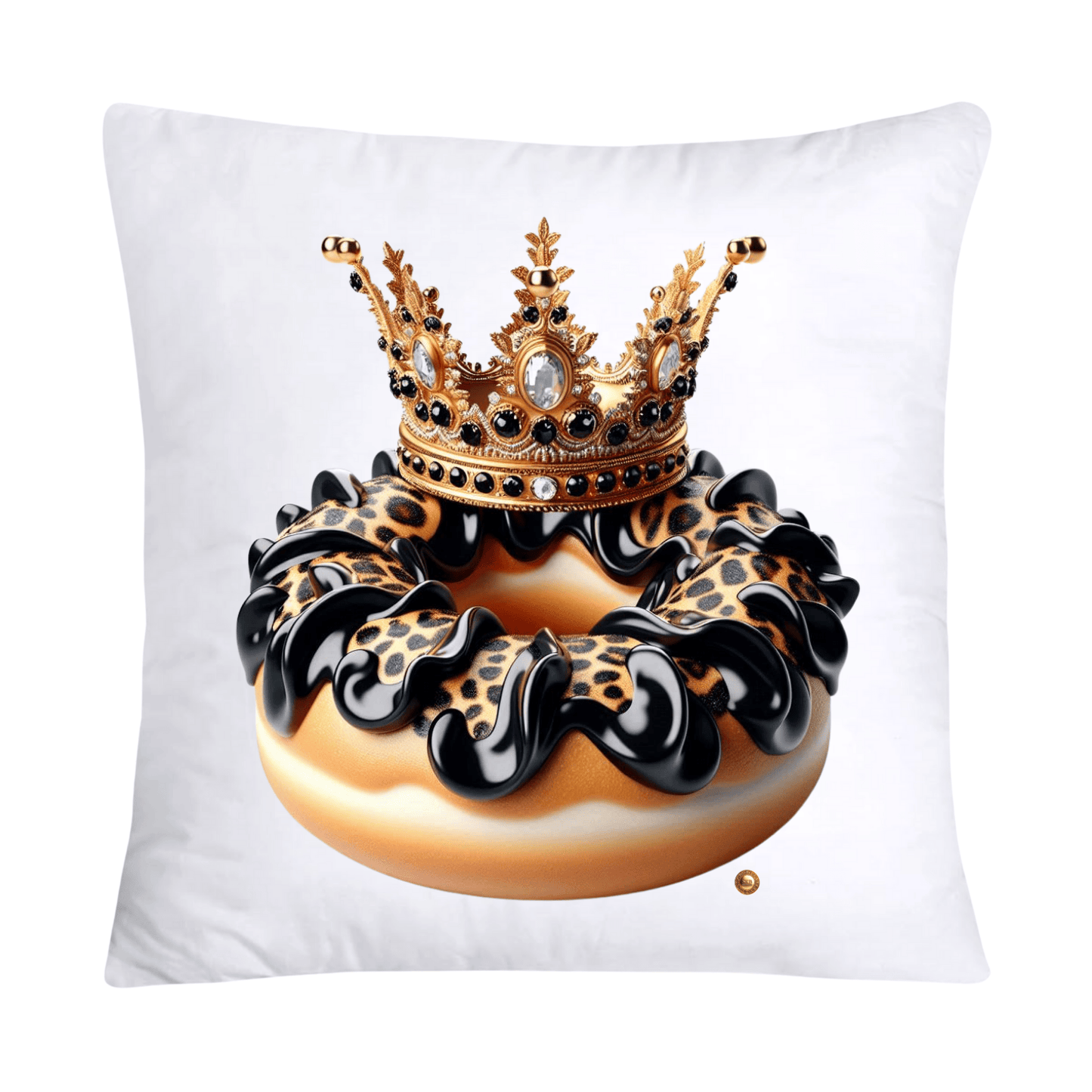 18x18 Wild Royal Animal Print Donut Pillow Covers-1995